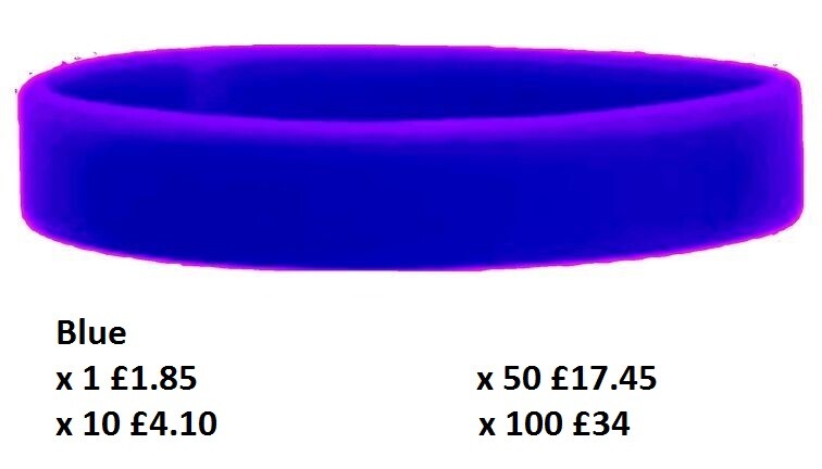 Silicone Wristbands Rubber Plain Reusable For Events Charity Fashion Bands-Adult
