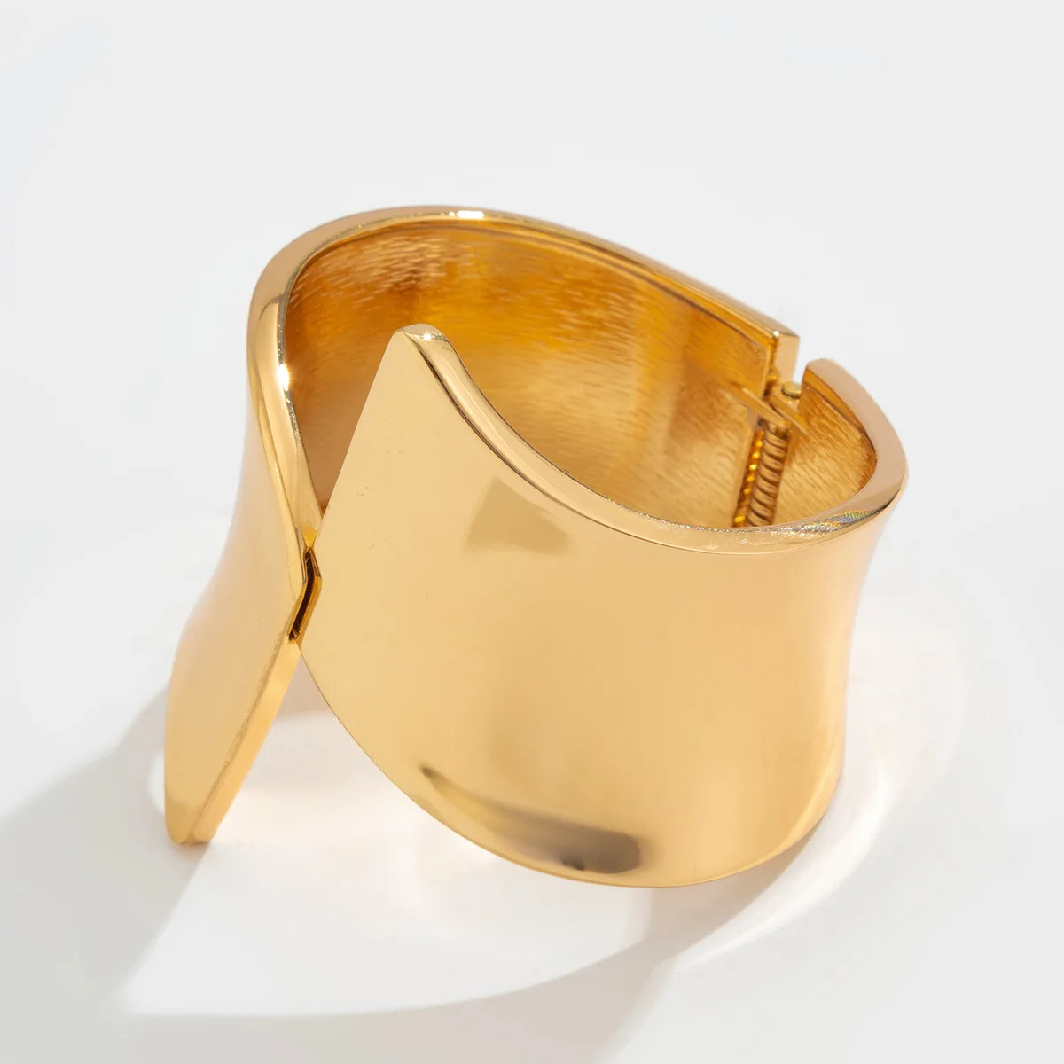 Alloy Open Cuff Bangle Bracelet Irregular Chunky Wide Silver Gold Tone Jewelry