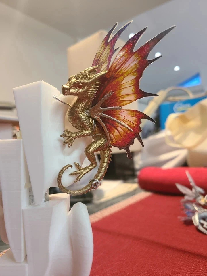 Dragon Ear Cuff Fairy Whisperer – Renaissance Faire D&D Witchy No Pierce
