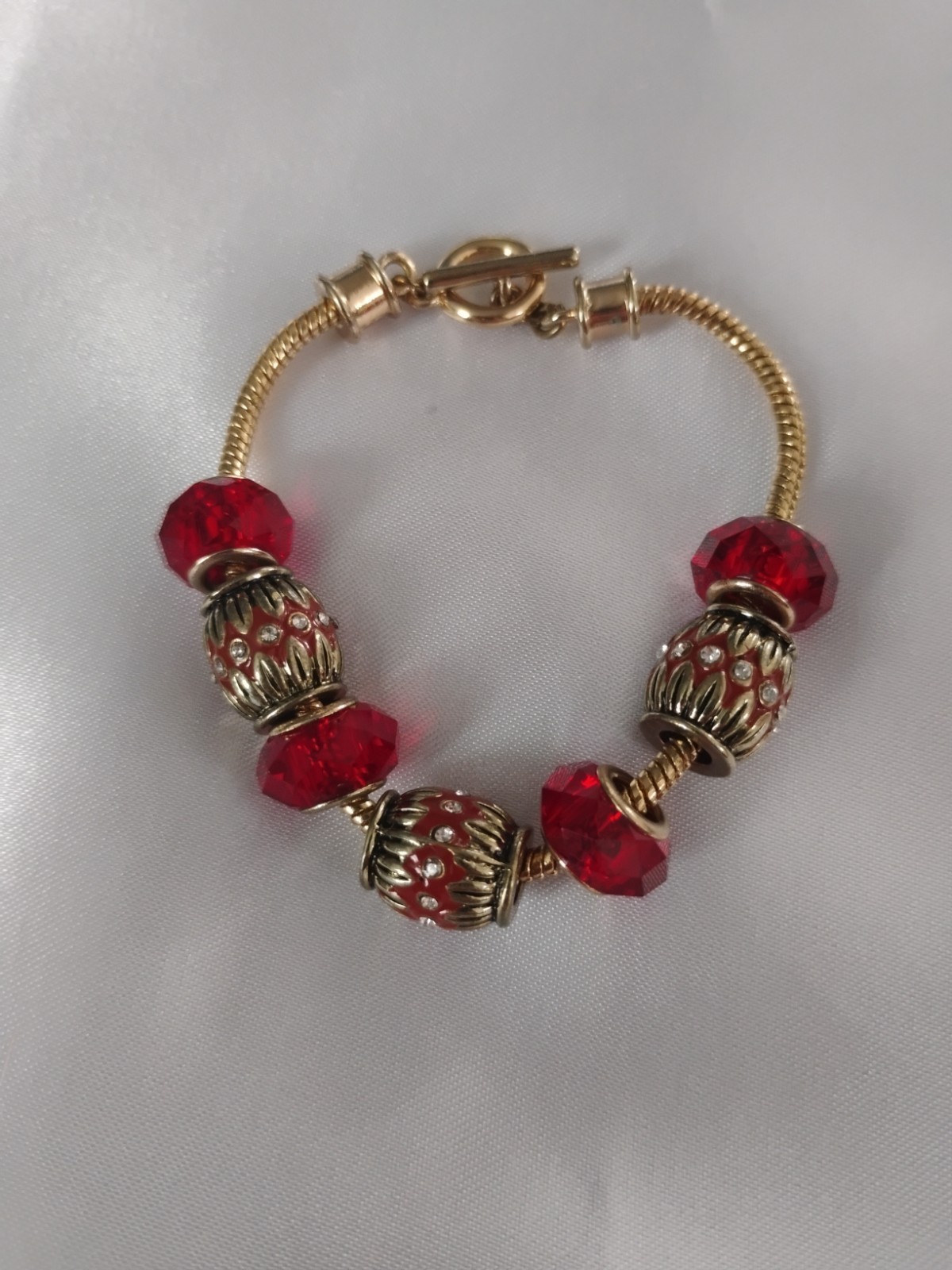 Palm Beach Bali Style Bracelet Gold Tone