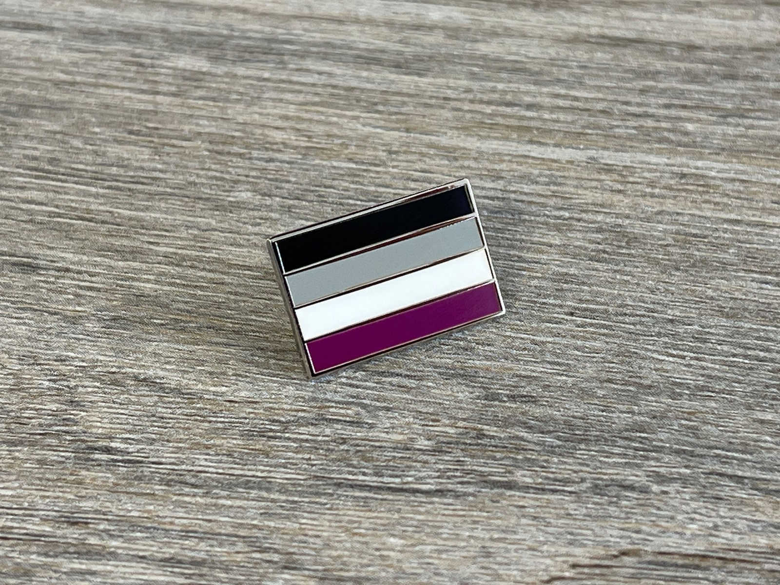 Small Asexual Pride Flag Enamel Pin: Subtle LGBTQ+ Accessory (0.75)