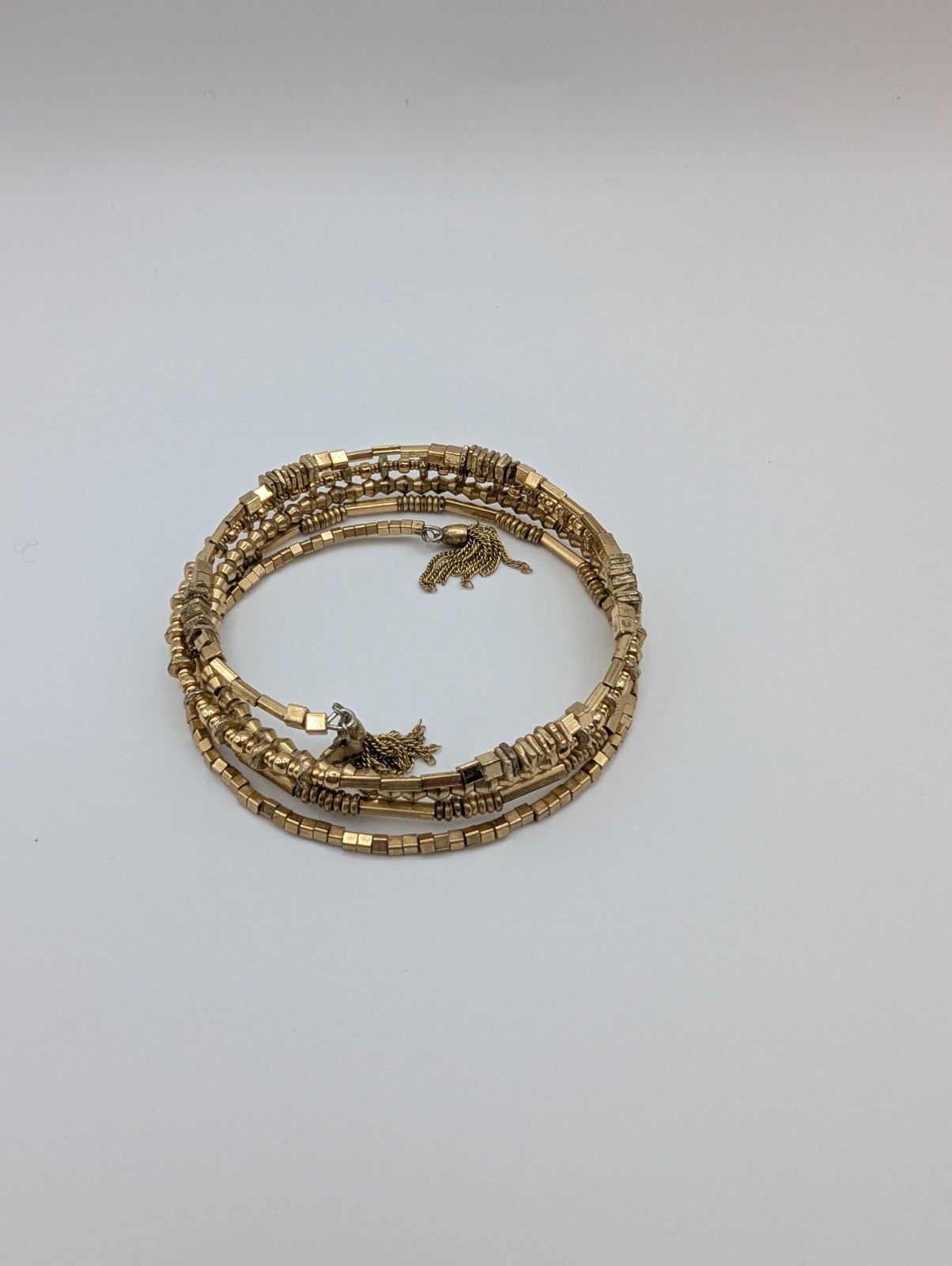 Stella & Dot Bracelet Lot 5 Wrap Coil Beaded Bangle Gold Silver Multicolor