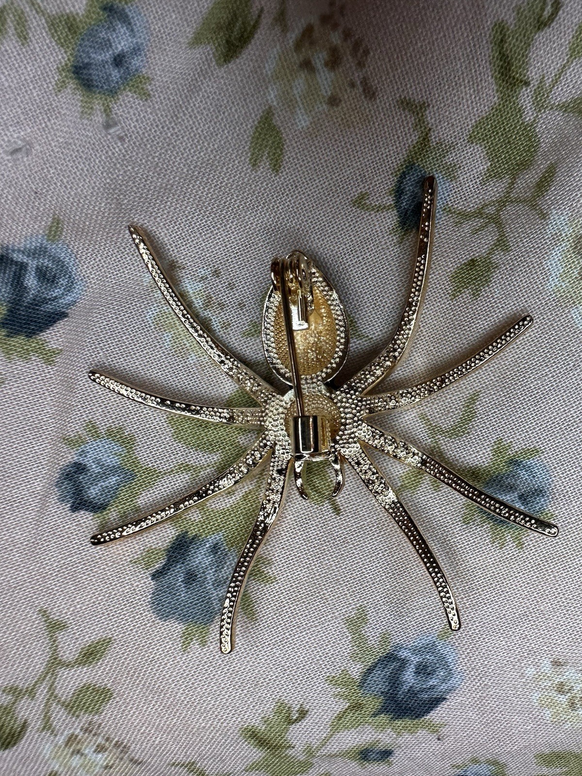 Crystal Spider Brooch