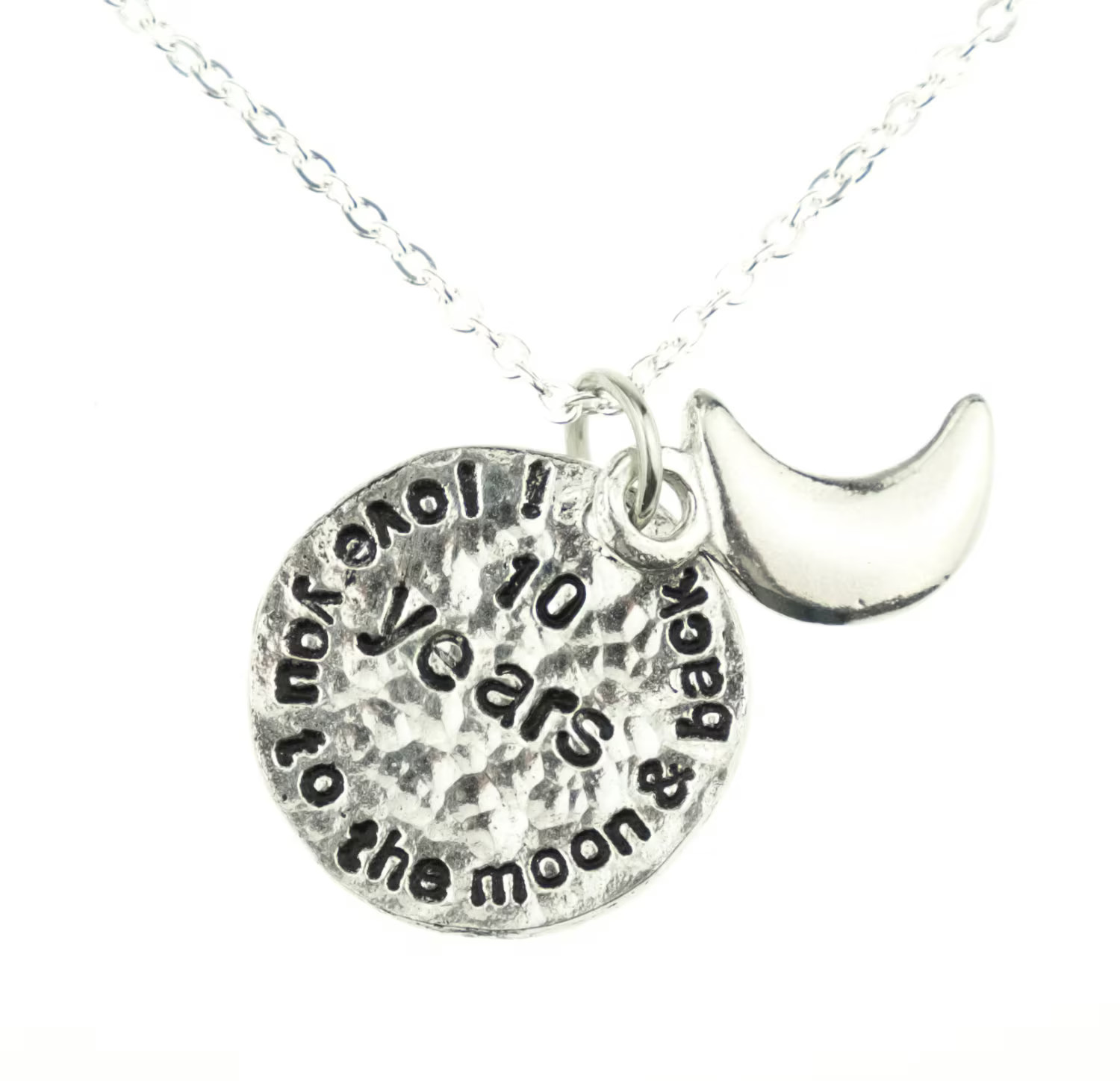 10th Anniversary Tin Necklace Gift UK