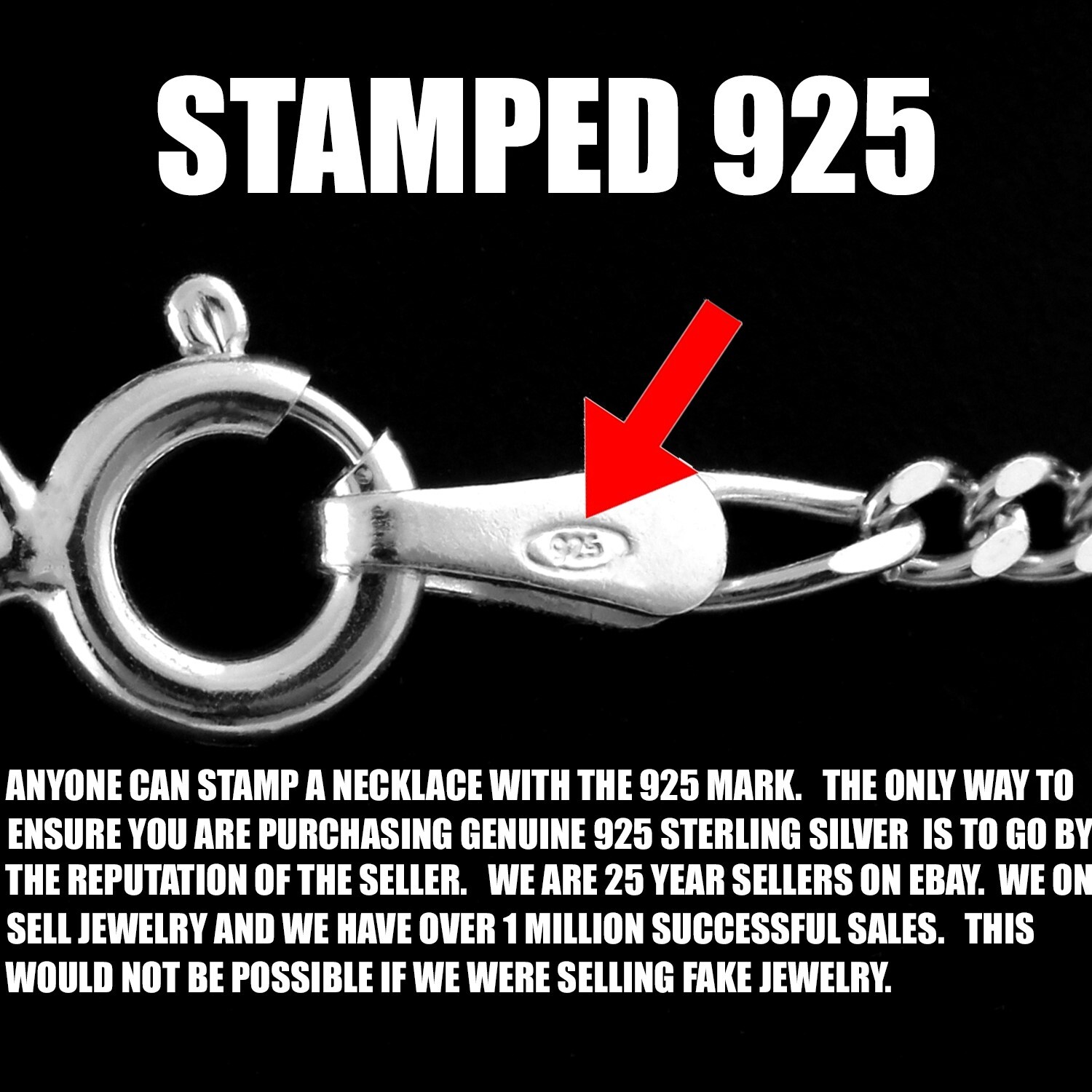 925 Sterling Silver 7″ 8″ 9″ 10″ 11″ 12″ Figaro Chain Anklet or Bracelet 2mm