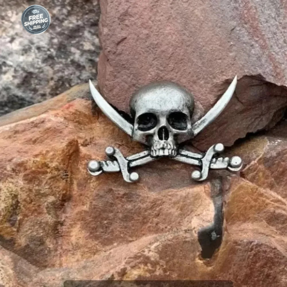 Halloween Skull Pin Punk Skeleton Badge Gothic Brooch for Jewelry Accessory