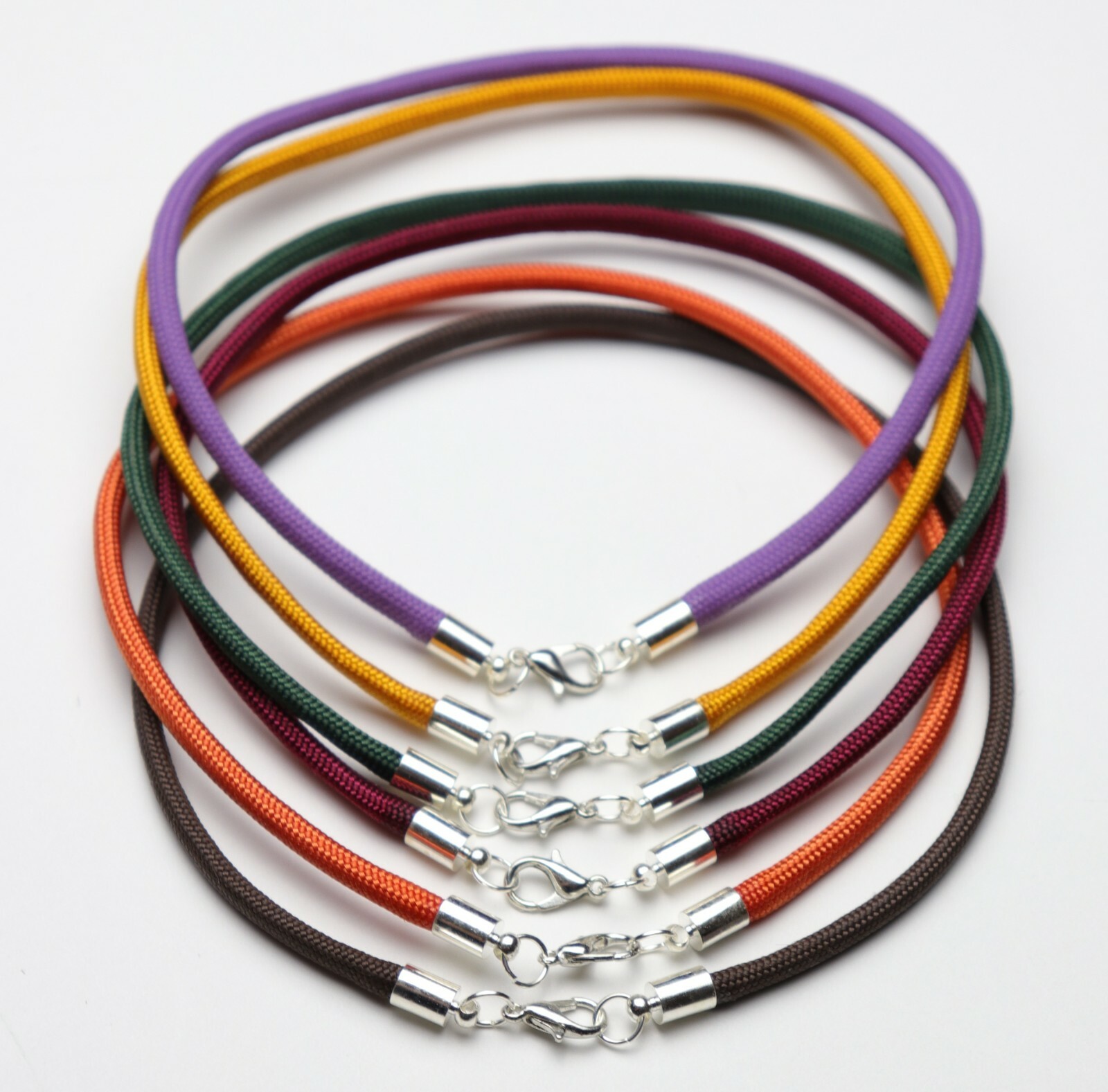 Braided Necklace Choker Bracelet Anklet Necklace Silver Lobster clasp Unisex USA