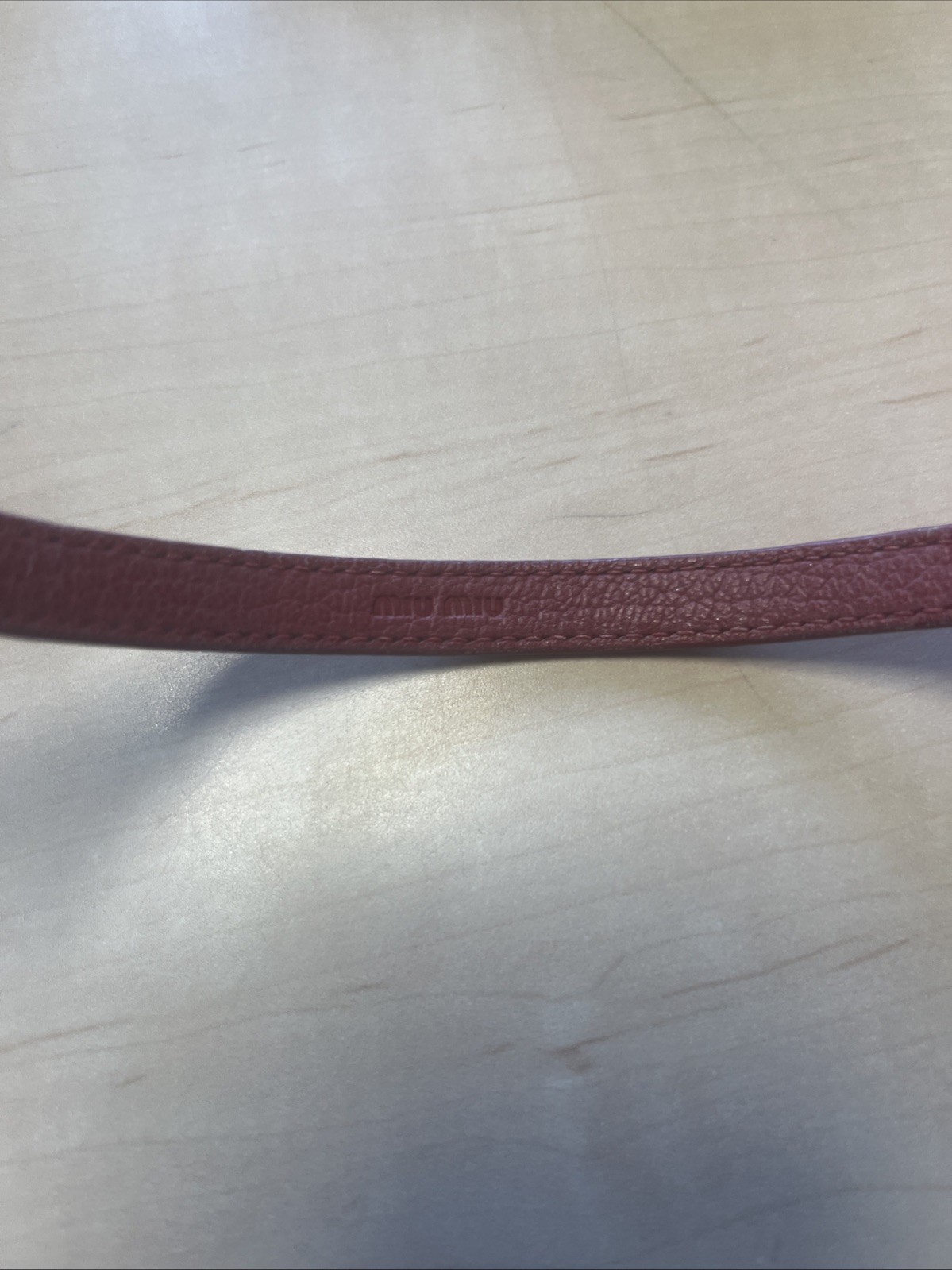 Miu Miu Versatile Leather Bracelets Black, Pink & red set of 3 w/o boxes