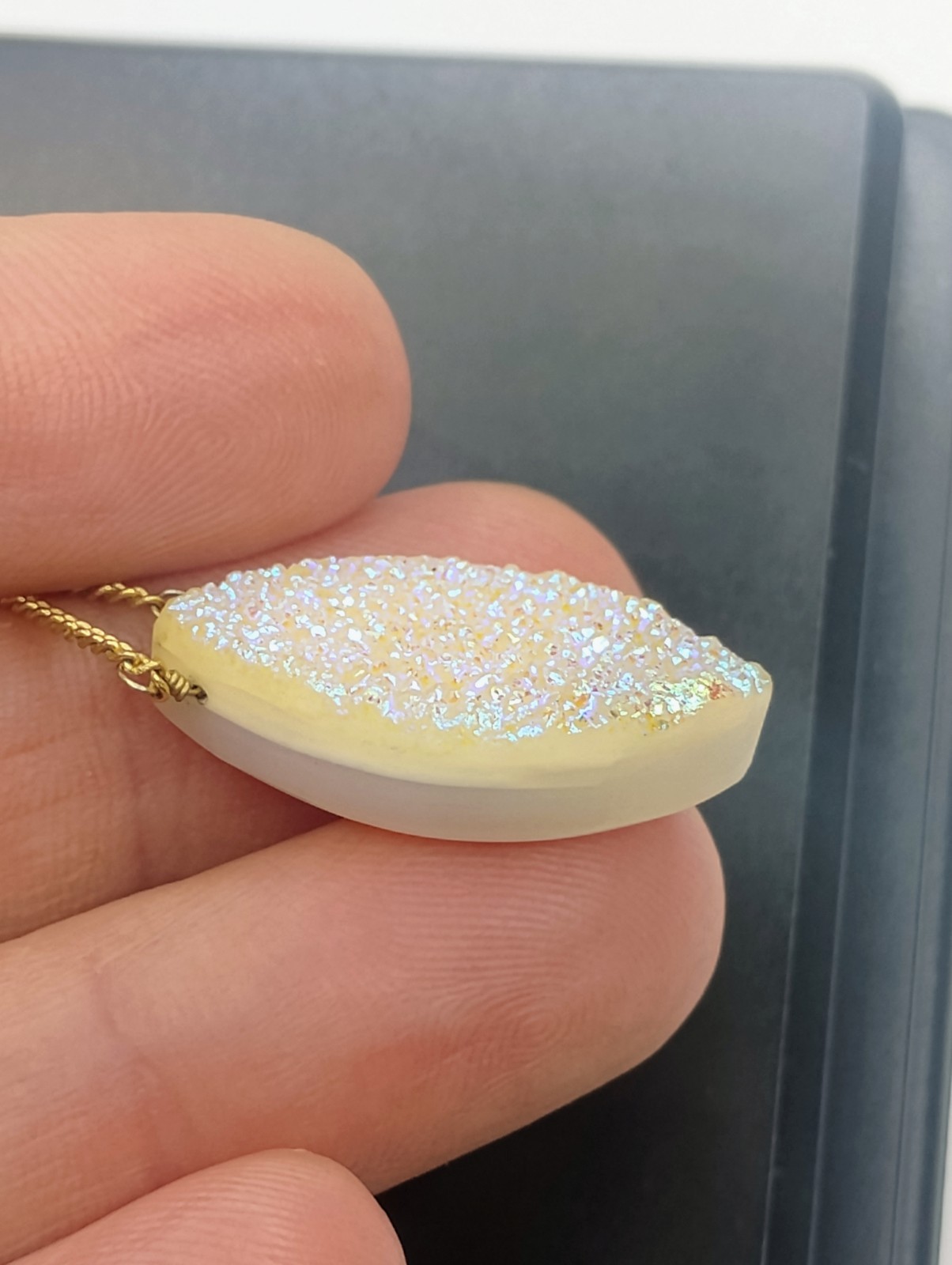 Luna Norte Druzy Pendant Necklace