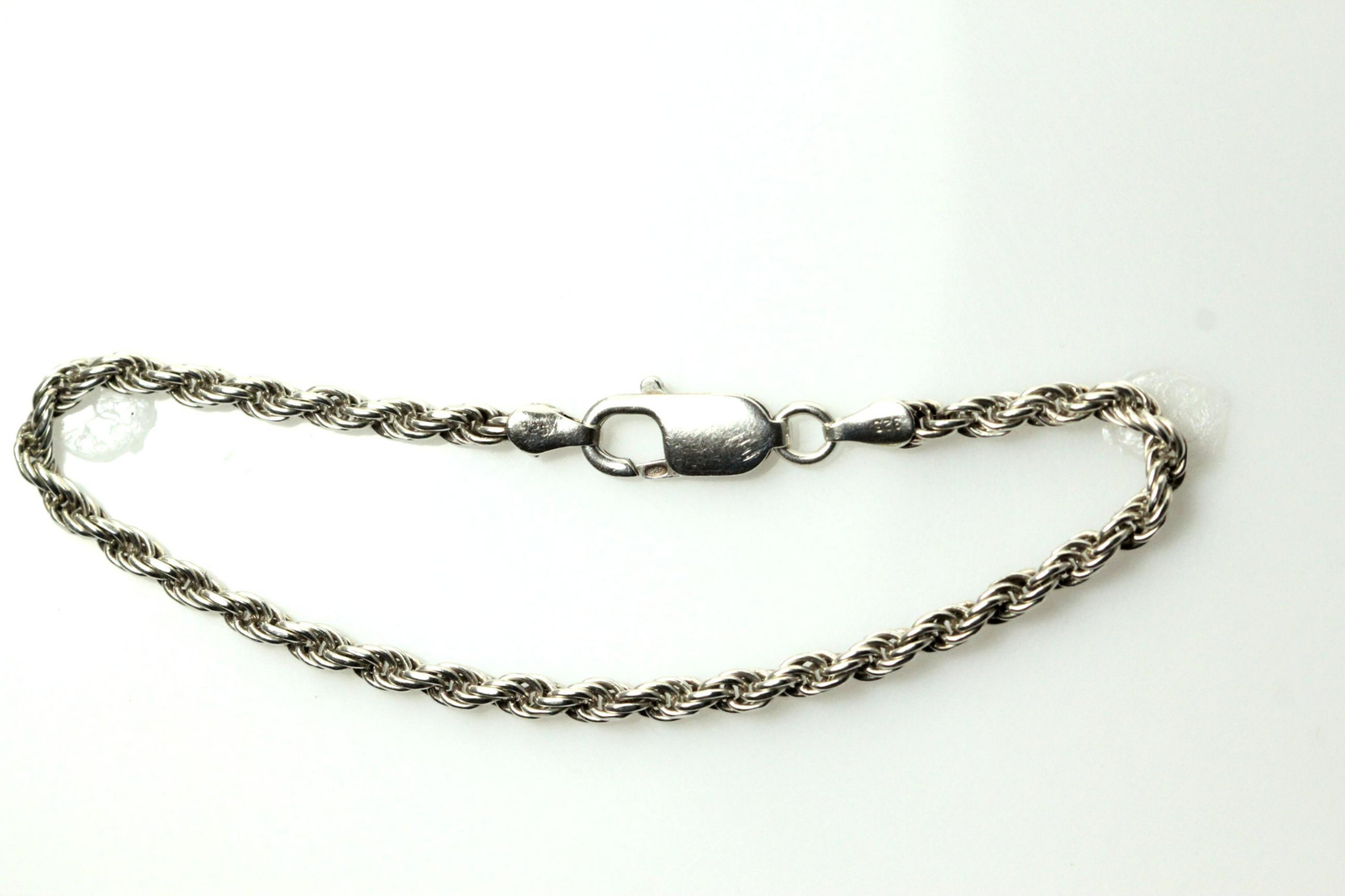 925 Sterling Silver 7.5″ Rope Style Bracelet 7.3 Grams (BR3850)