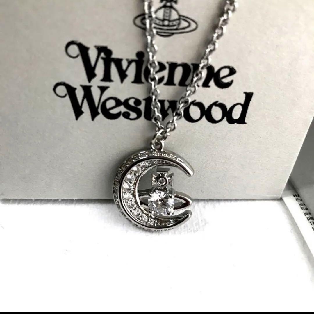Vivienne Westwood Necklace DORINA MOON Silver in BOX