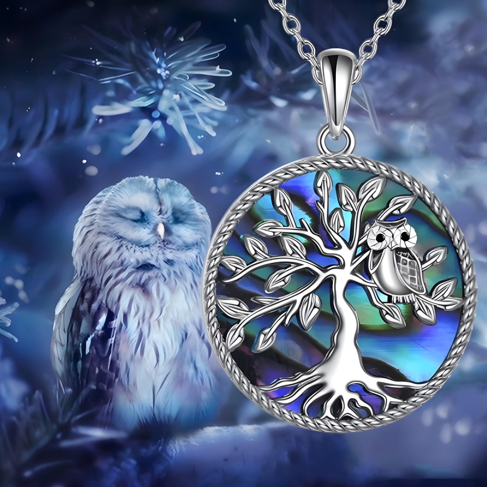 Blue Ocean Turtle Pendant Necklace 45cm + 5cm Adjustable Chain 2.6cm Drop B36