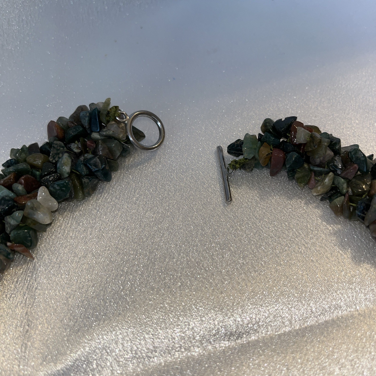 Multi strand, mixed stone, Collar Necklace