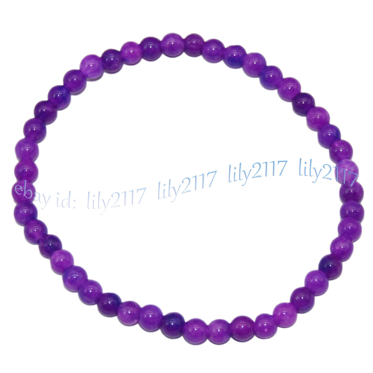 Handmade 4mm Mixed Natural Gemstone Round Beads Stretchy Bracelet Reiki Chakra