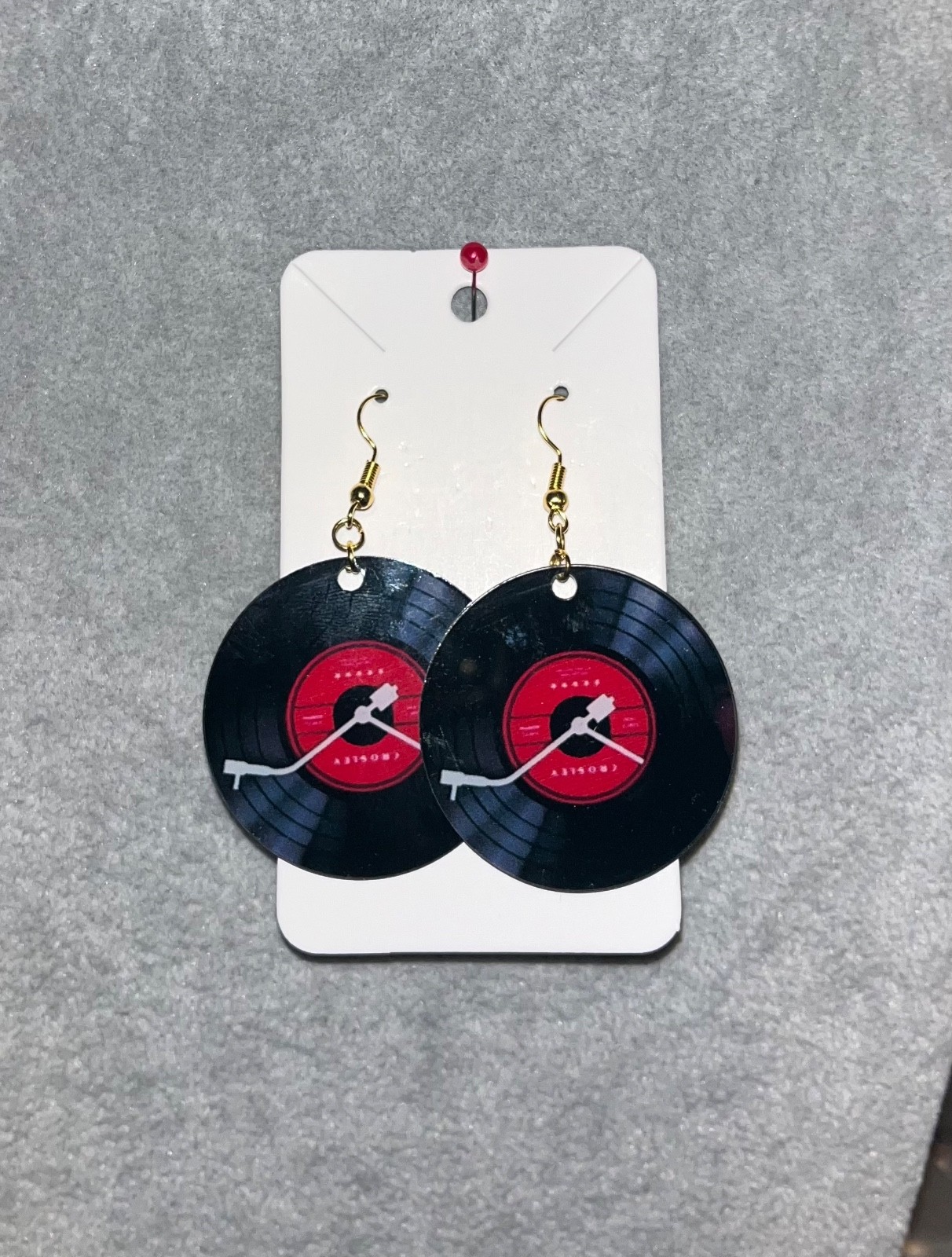 Perspex Record / Vinyl Pierced Earrings – Music