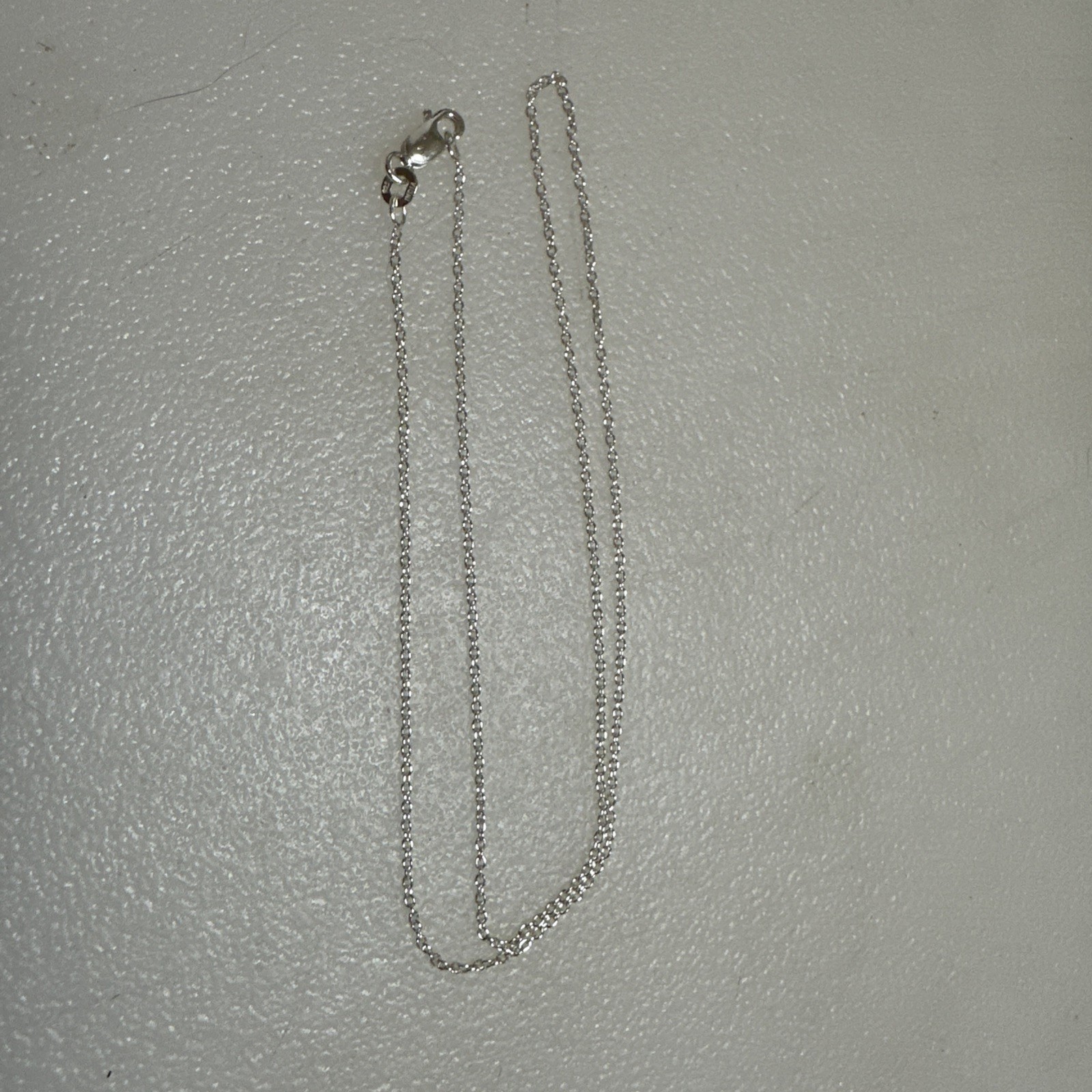 925 Sterling Silver Box Pendant Necklace with Lobster Clasp, 1mm Delicate, Nice