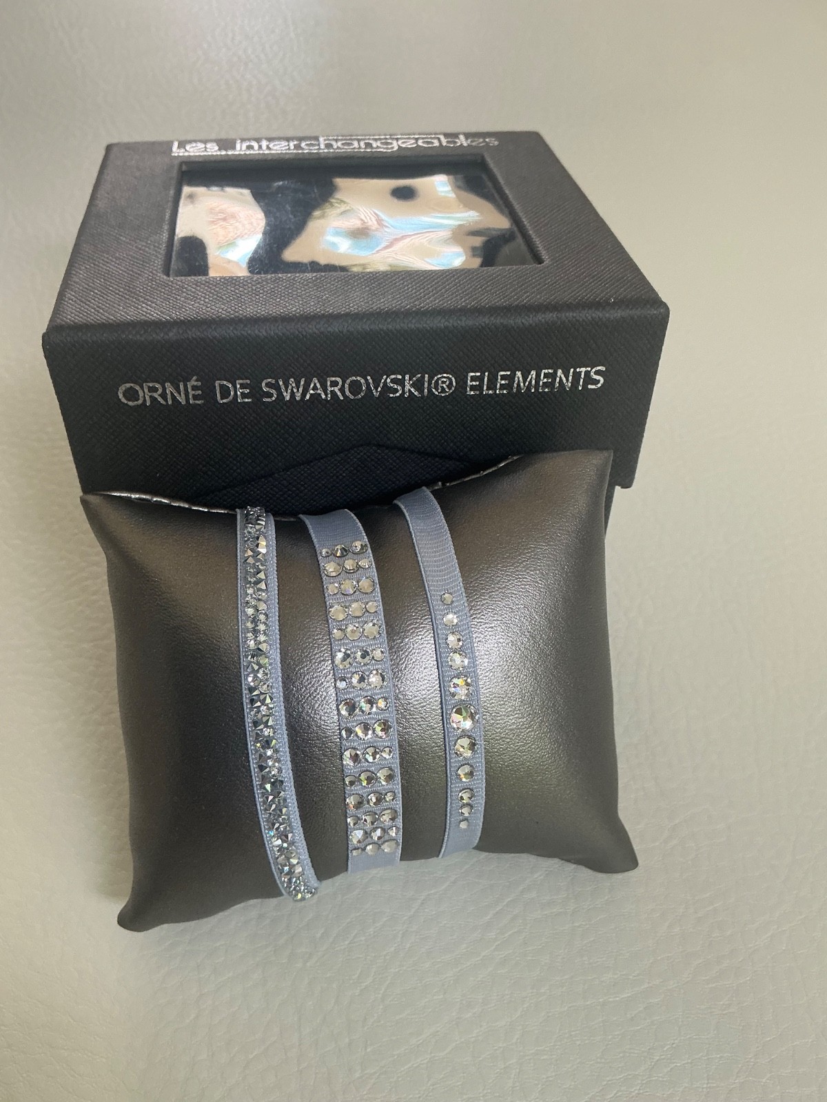 NEW Swarovski Les Interchangeable Set of 3 Satin Bracelets