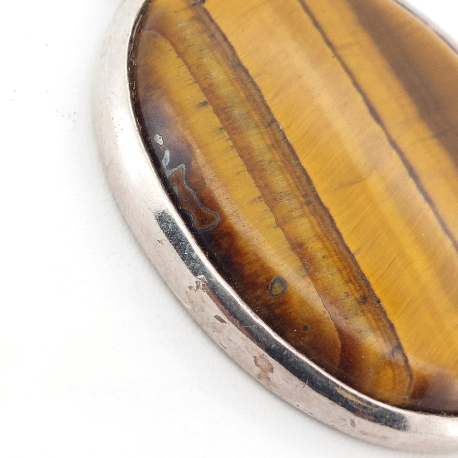 Tigers Eye Jewellery Job Lot Crystal Stone Mix Bundle Pendant Silver x4