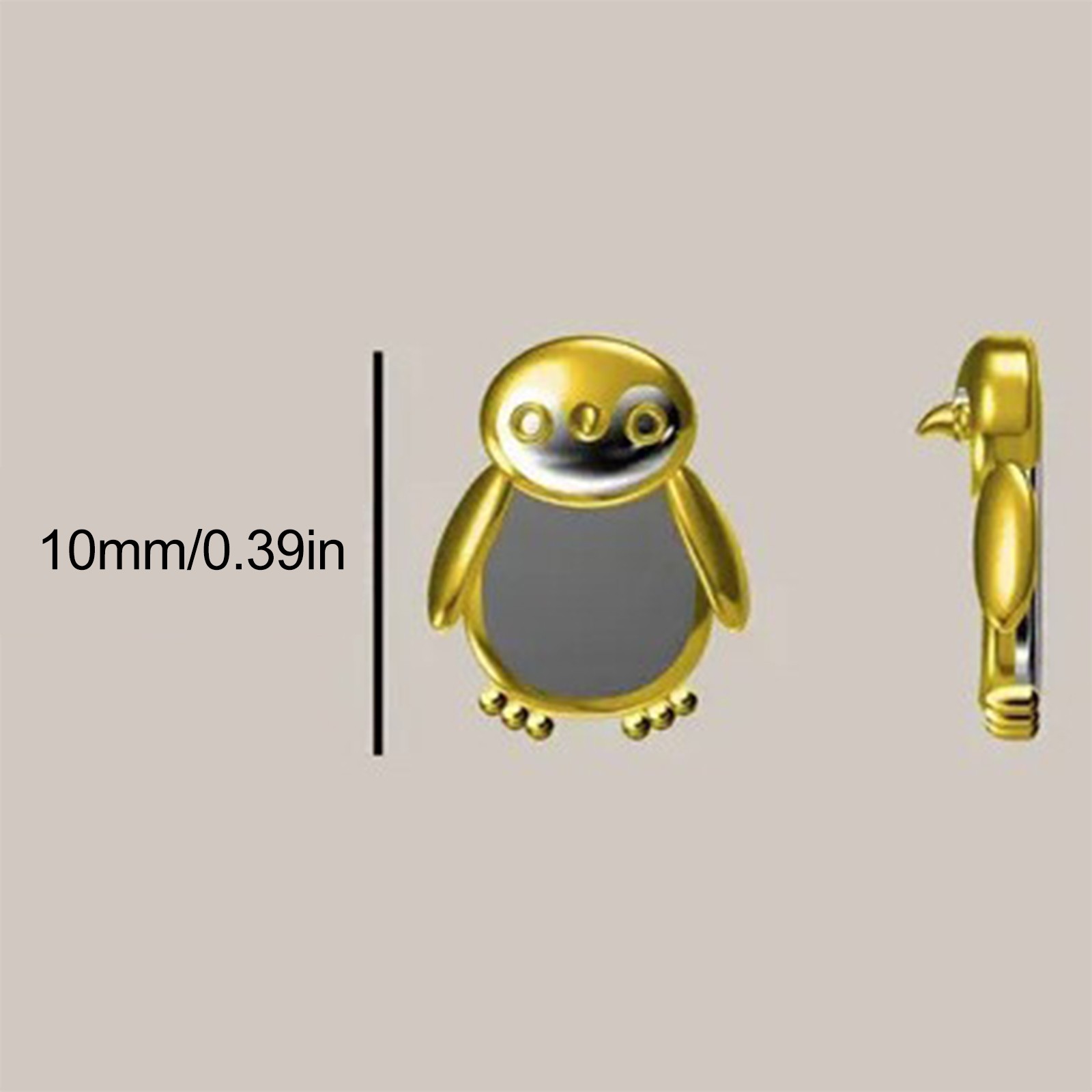 Animal Earrings Plated Penguin Opal Stud Earrings for Women, Cute Dainty Small