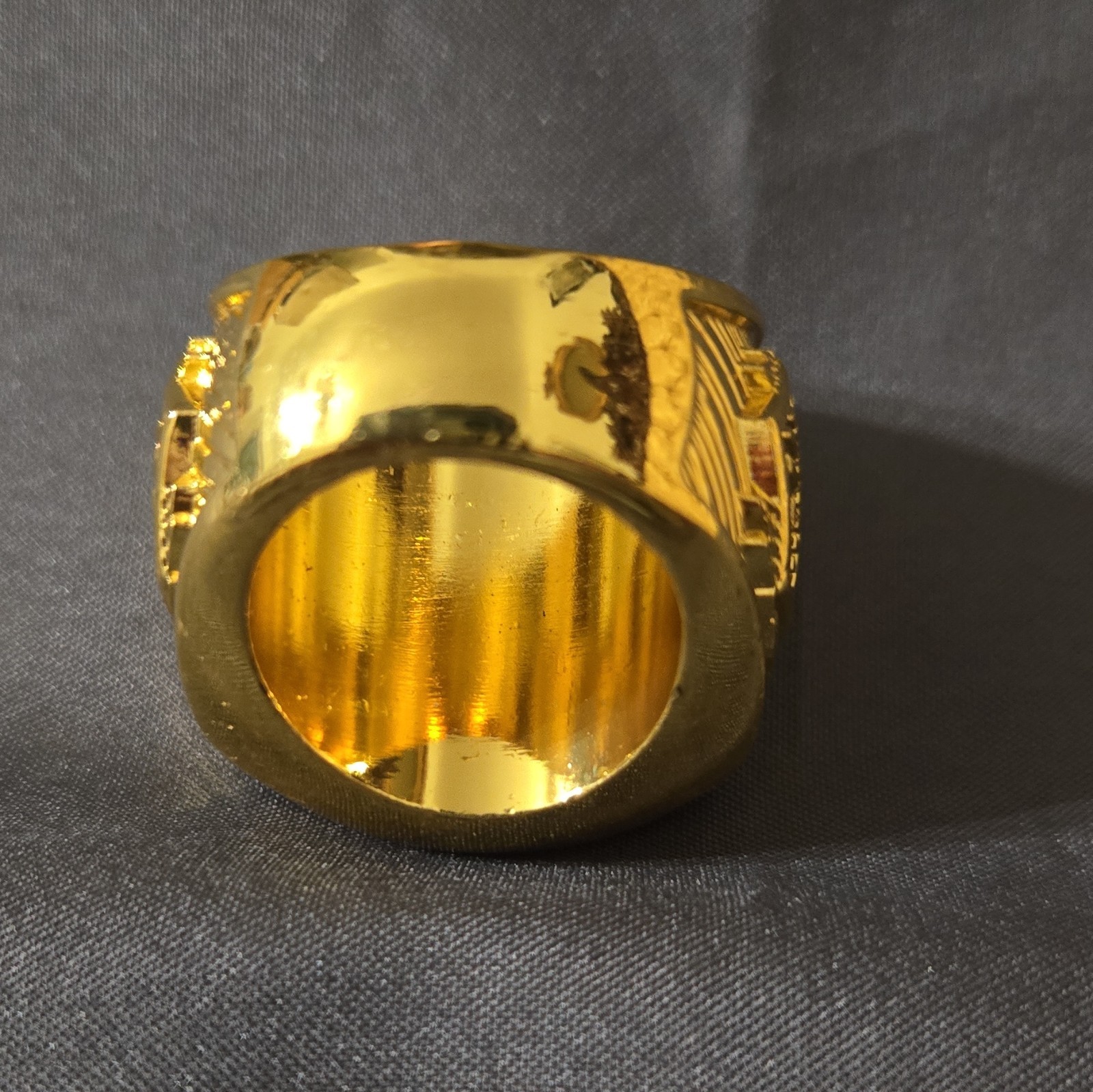 USA Softball National Qualifier Championship Ring Gold Tone Engraved
