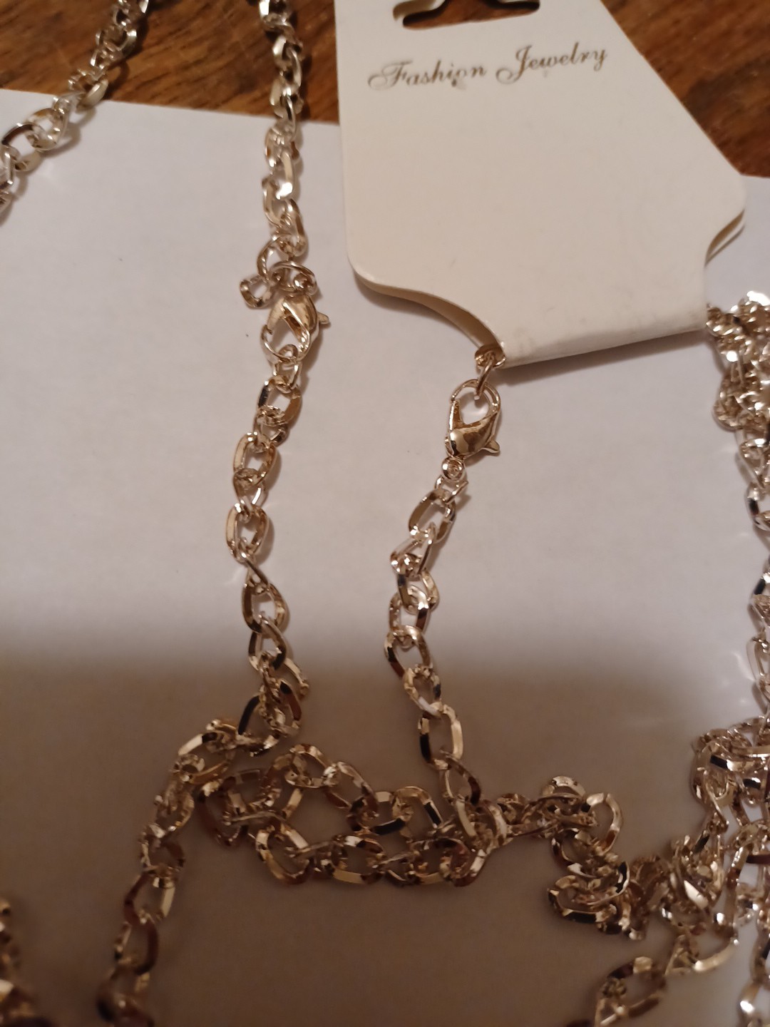 Fashion necklace, Silvertone, Star-Wings/key, Qty 2