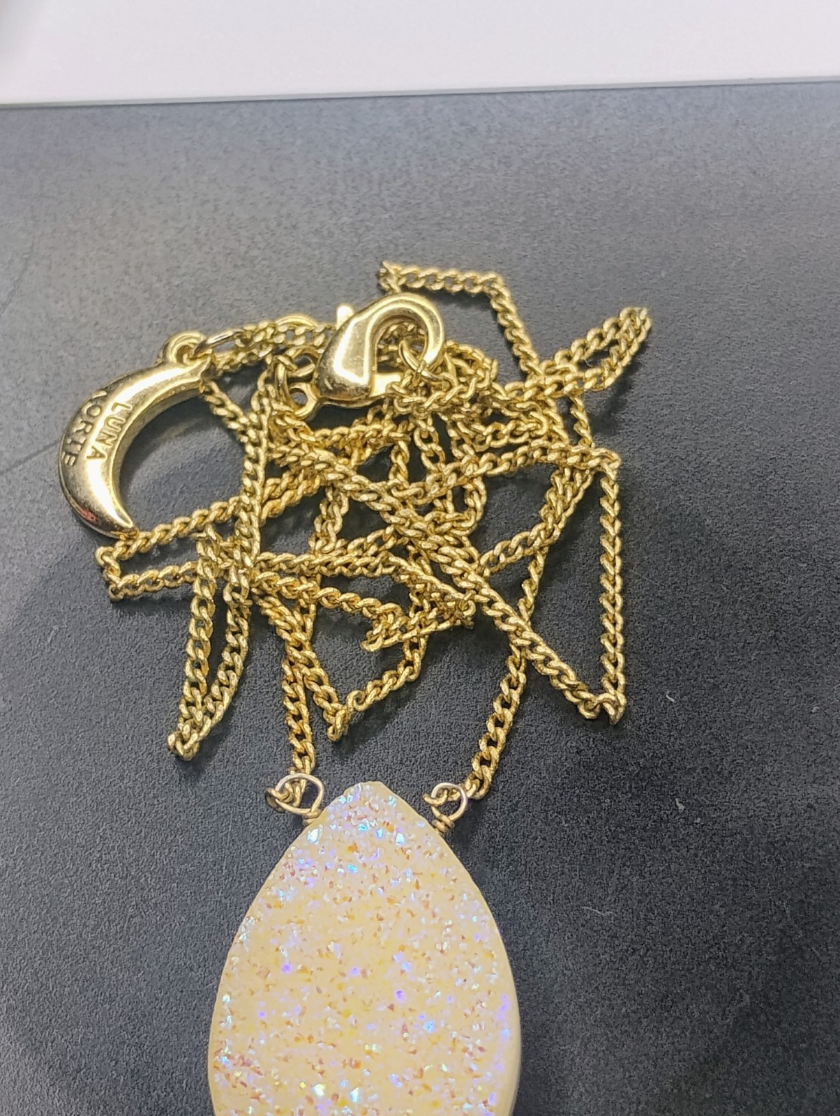 Luna Norte Druzy Pendant Necklace