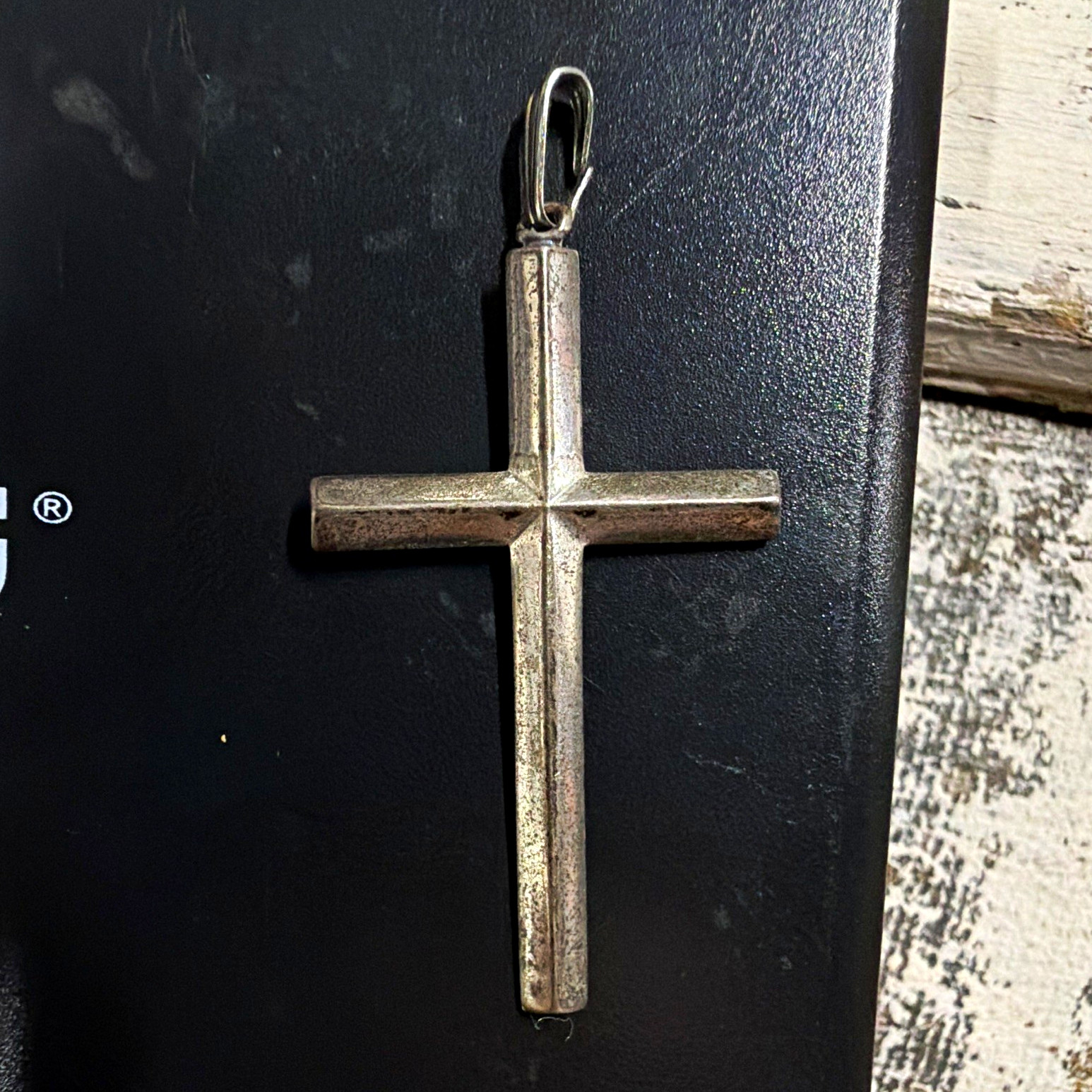 Vintage Solid 925 Sterling Silver Cross Pendant 2.8g Minimalist Charm