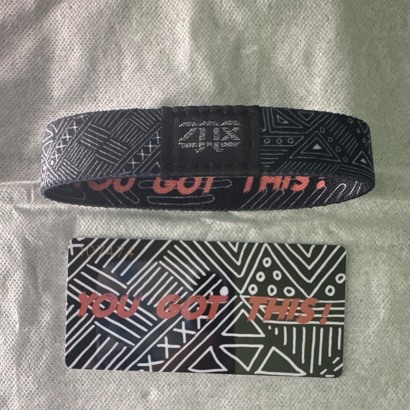 ZOX Multicolor Fabric Wristband “You Got This!”