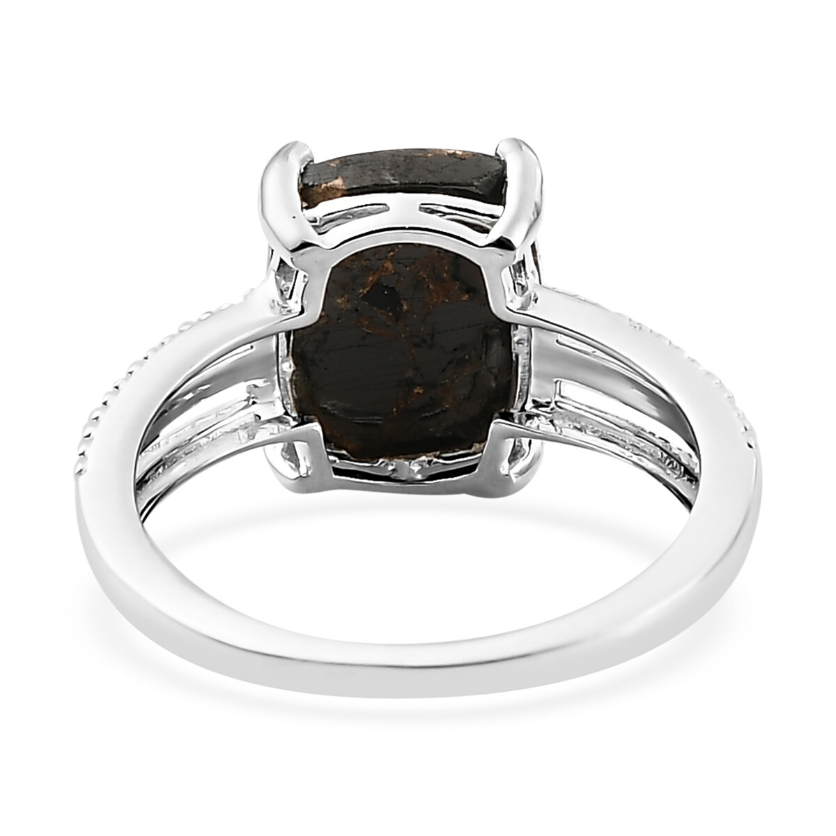 Lab-Created Black Shungite Solitaire Ring 925 Sterling Silver 2.50ctw Sz 9 NEW