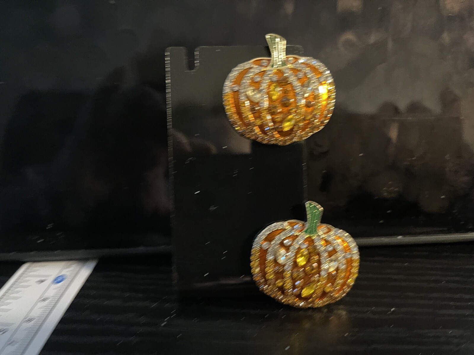 Flashy! Harvest BOLD PUMPKINS! Stud Rhinestone And Crystal Earrings Must See!