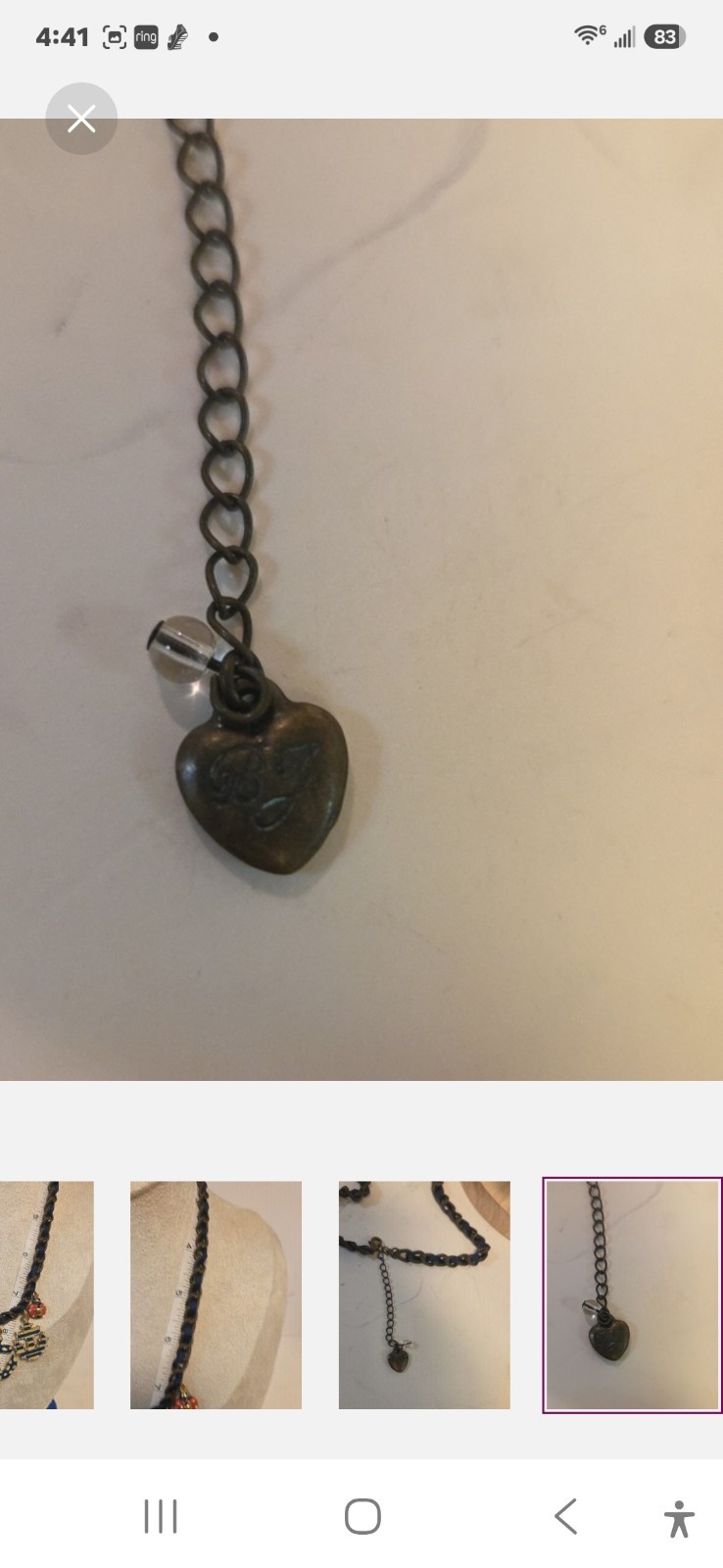 Betsey Johnson Woven Heart Layered Necklace