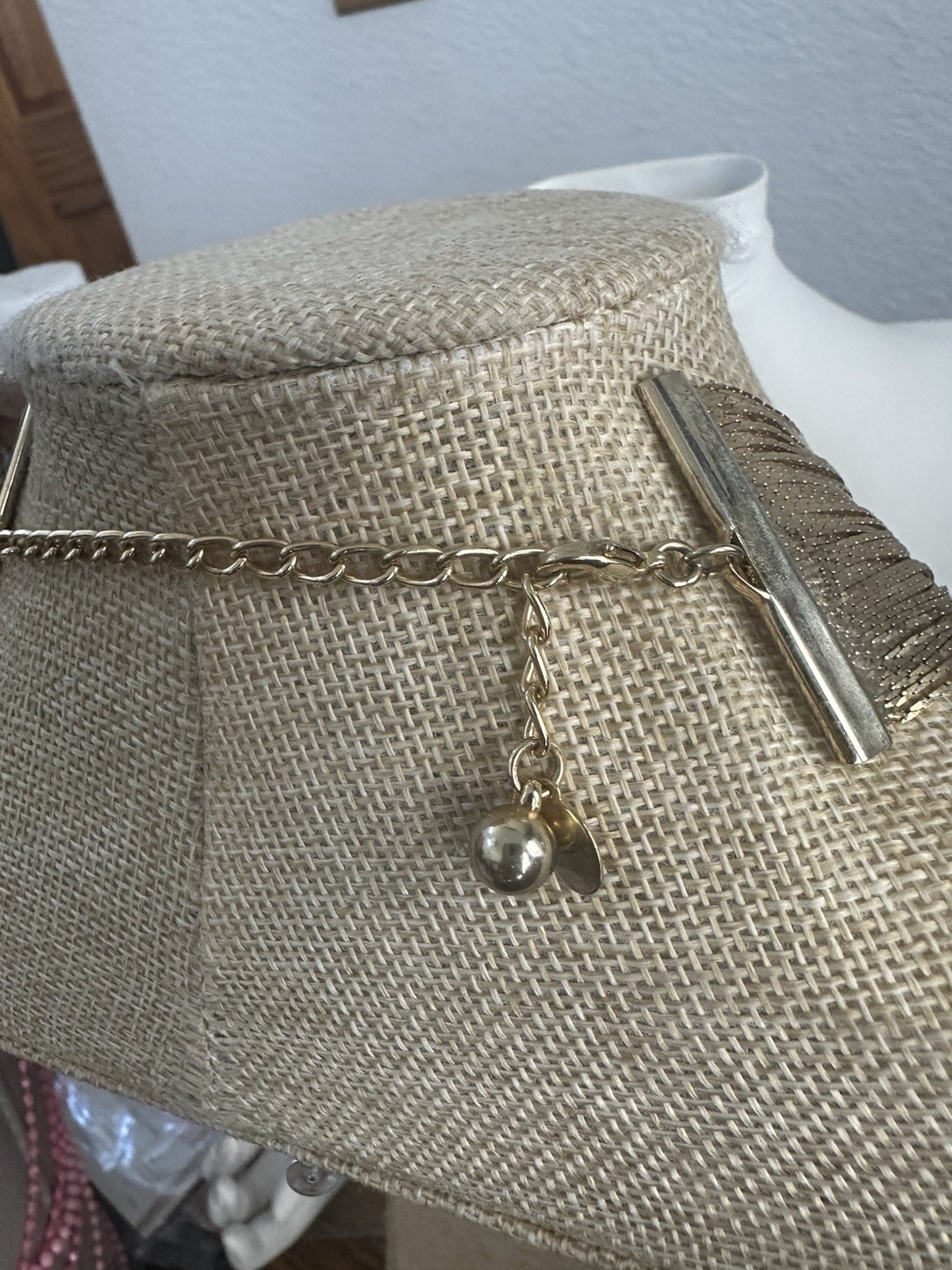 Gold Tone Waterfall Layered Multi Chain Necklace 16” – 24”