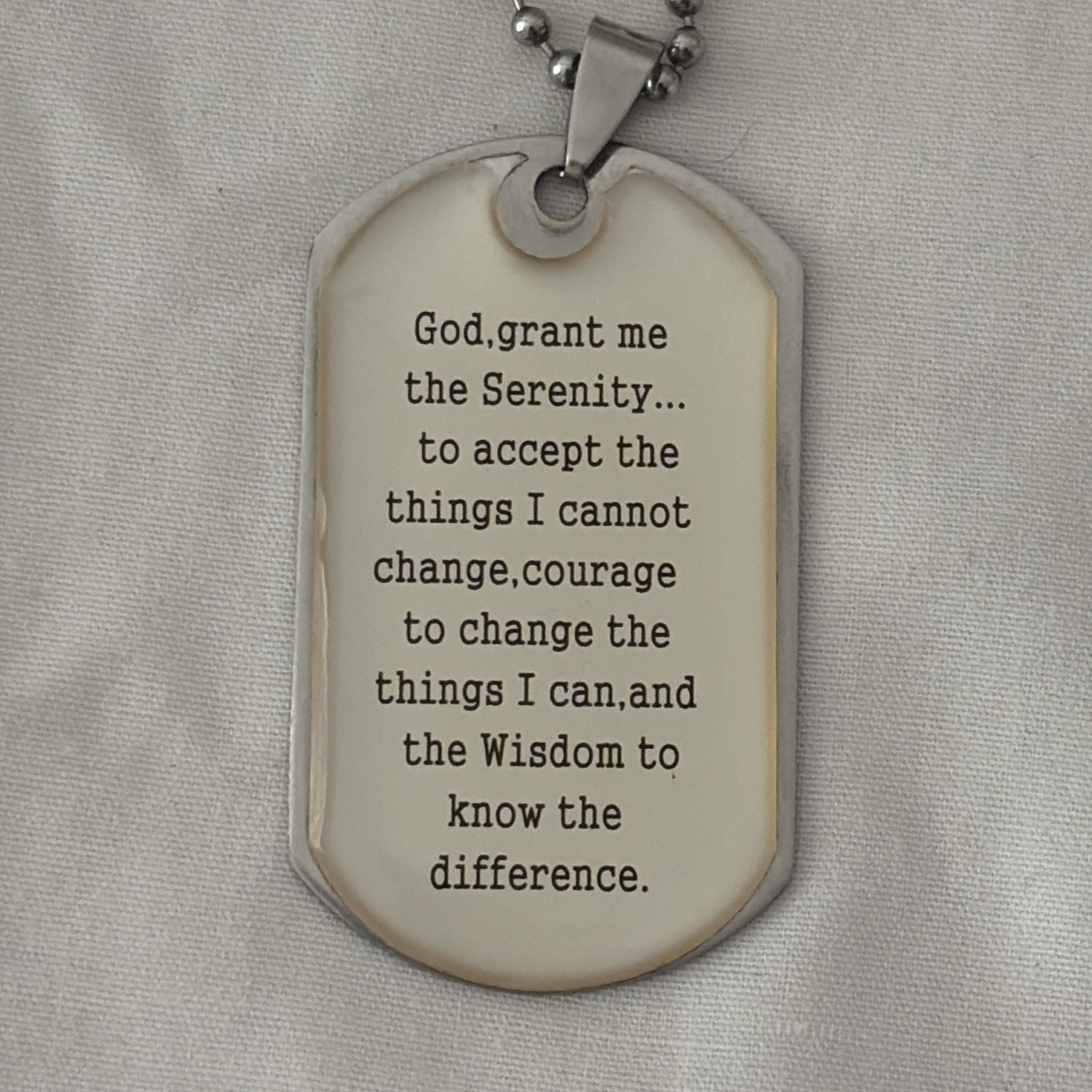 God Grant Me the Serenity Fashion Inspirational Pendant Necklace & Gifts