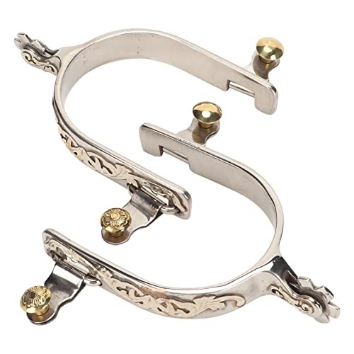 2Pcs Western Cowboy Spurs, Stainless Steel Western Spurs, Men Women Horse