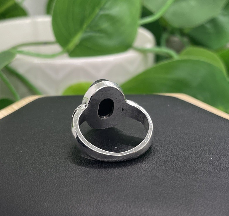 Silver-tone Mood Ring Color Change And Chart Size 10 New Free Ship C441