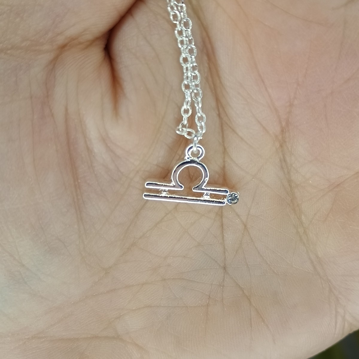 Claire’s Libra Zodiac Silver Necklace