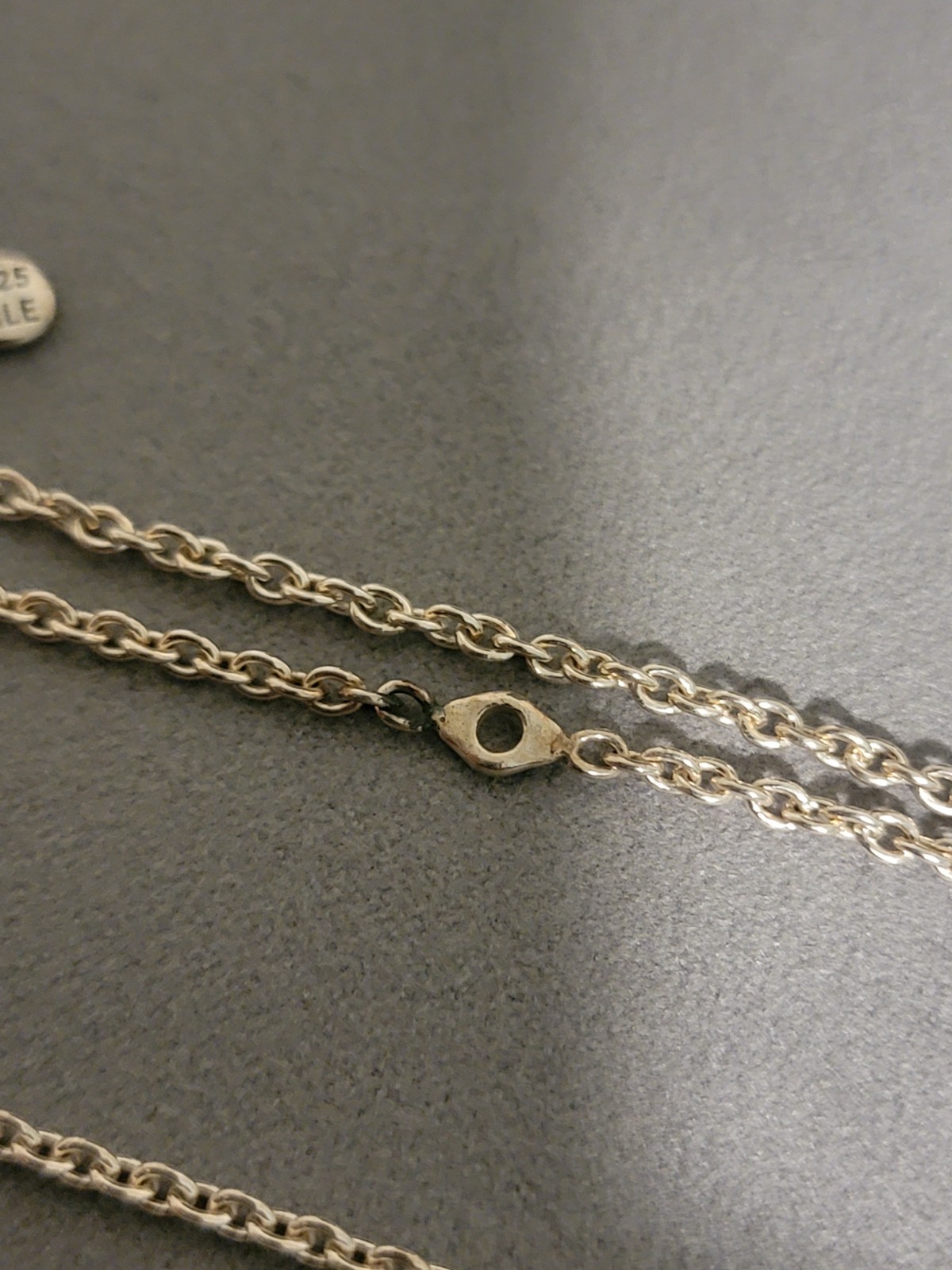 PANDORA Adjustable Cable Chain 17.7 in Sterling Silver Chain Necklace 1.9mm