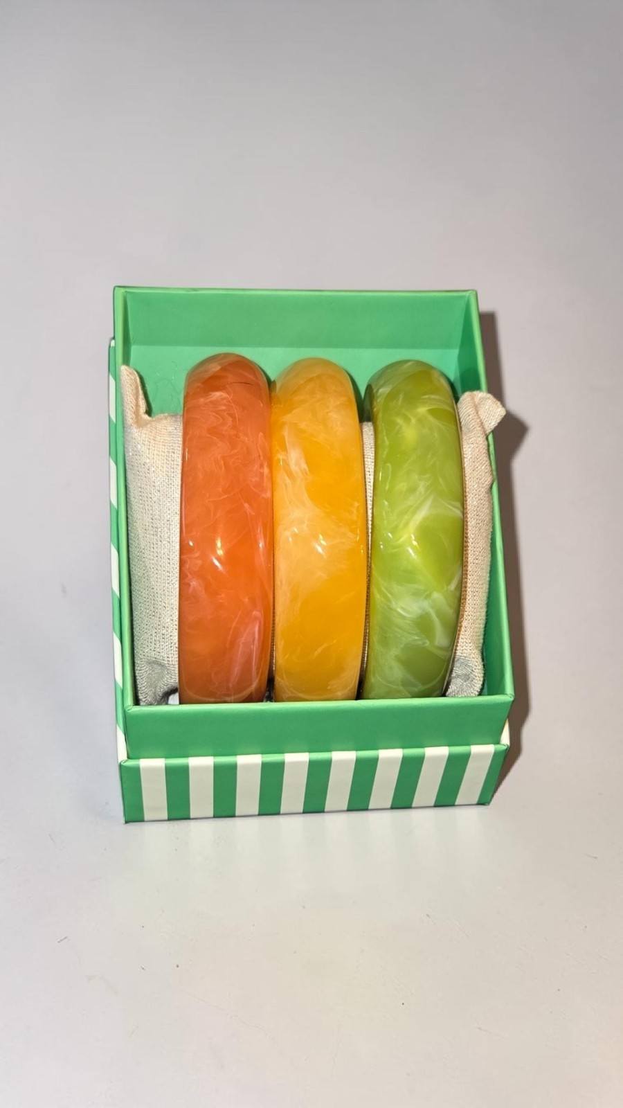 Piper K Bangle Set of 3 Resin Bracelets – 2.5” NWT Box