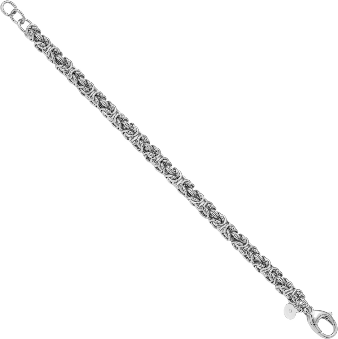 925 Sterling Silver Byzantine Link Chain Bracelet