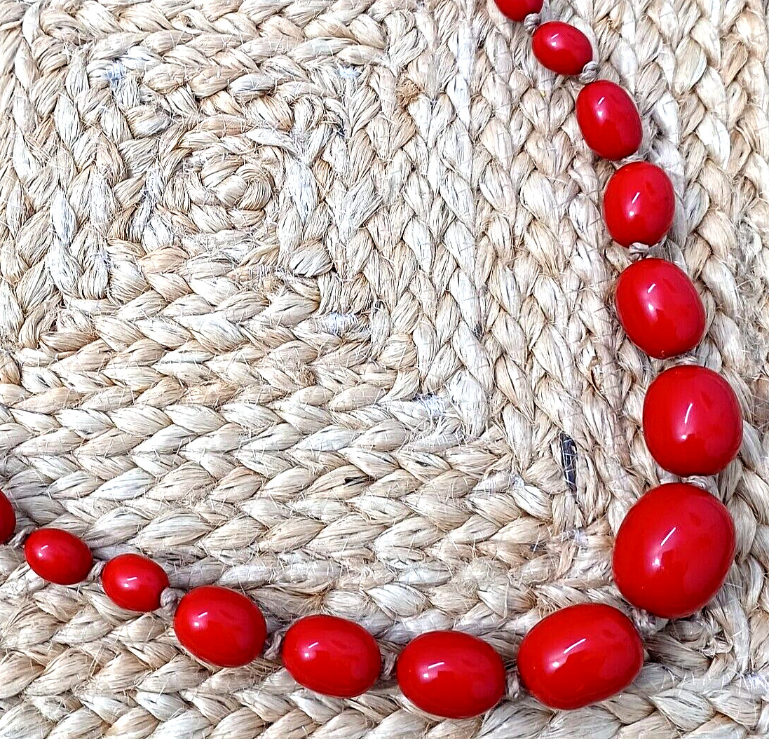 Tibetan Ethnic Marion Godart Tribal Handmade Banjara Resin Beads Necklace Hippie