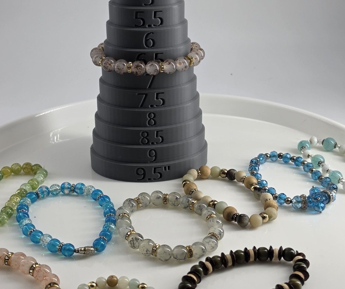 Lot 11 Stretch Bracelets Glass Stone Wood Seed Bead Mixed Colors Most Size 7