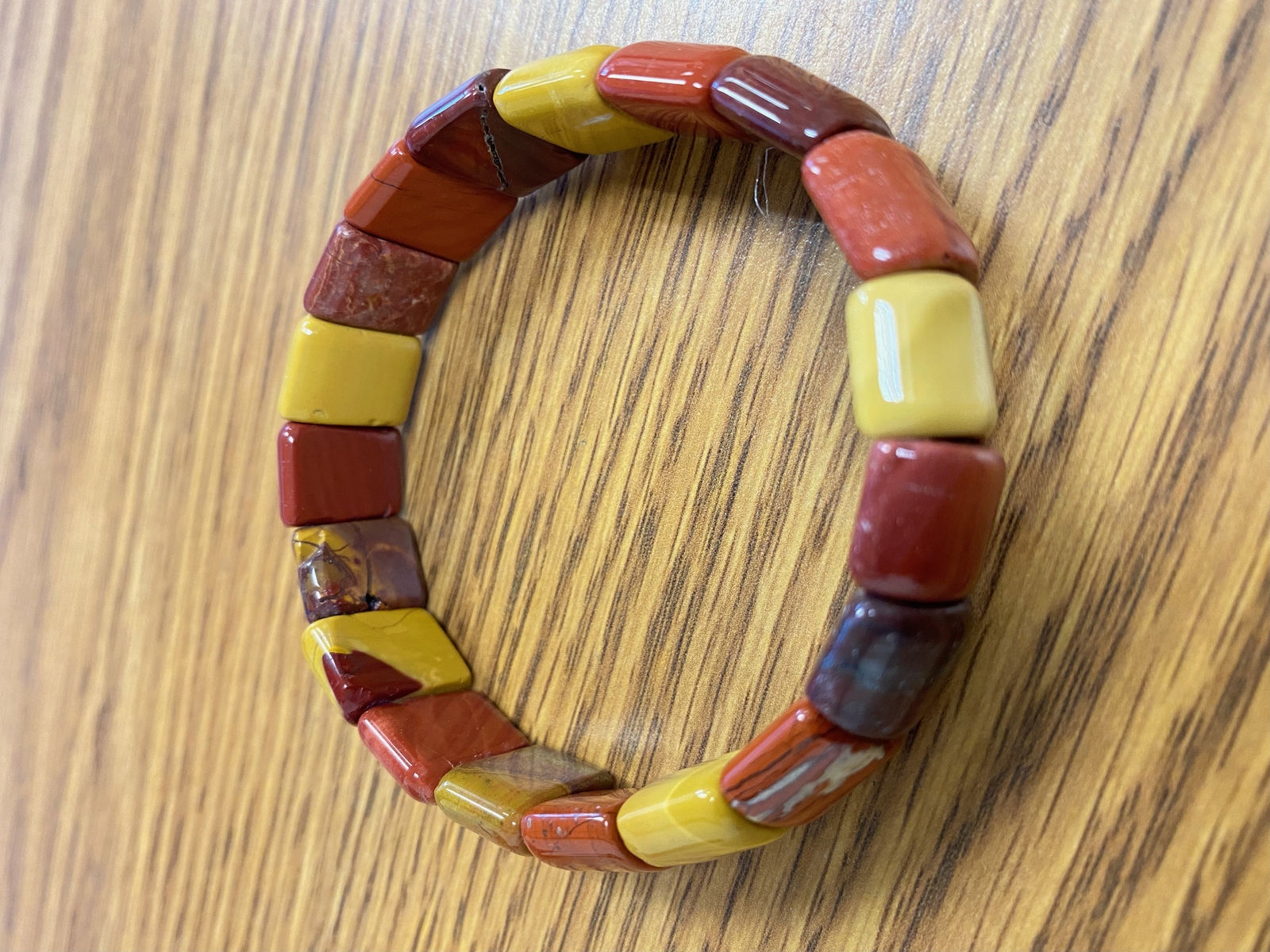 Picture Jasper Double Drill Bracelet Size Approx 11x15mm Length 7.5″ (11x15mm)
