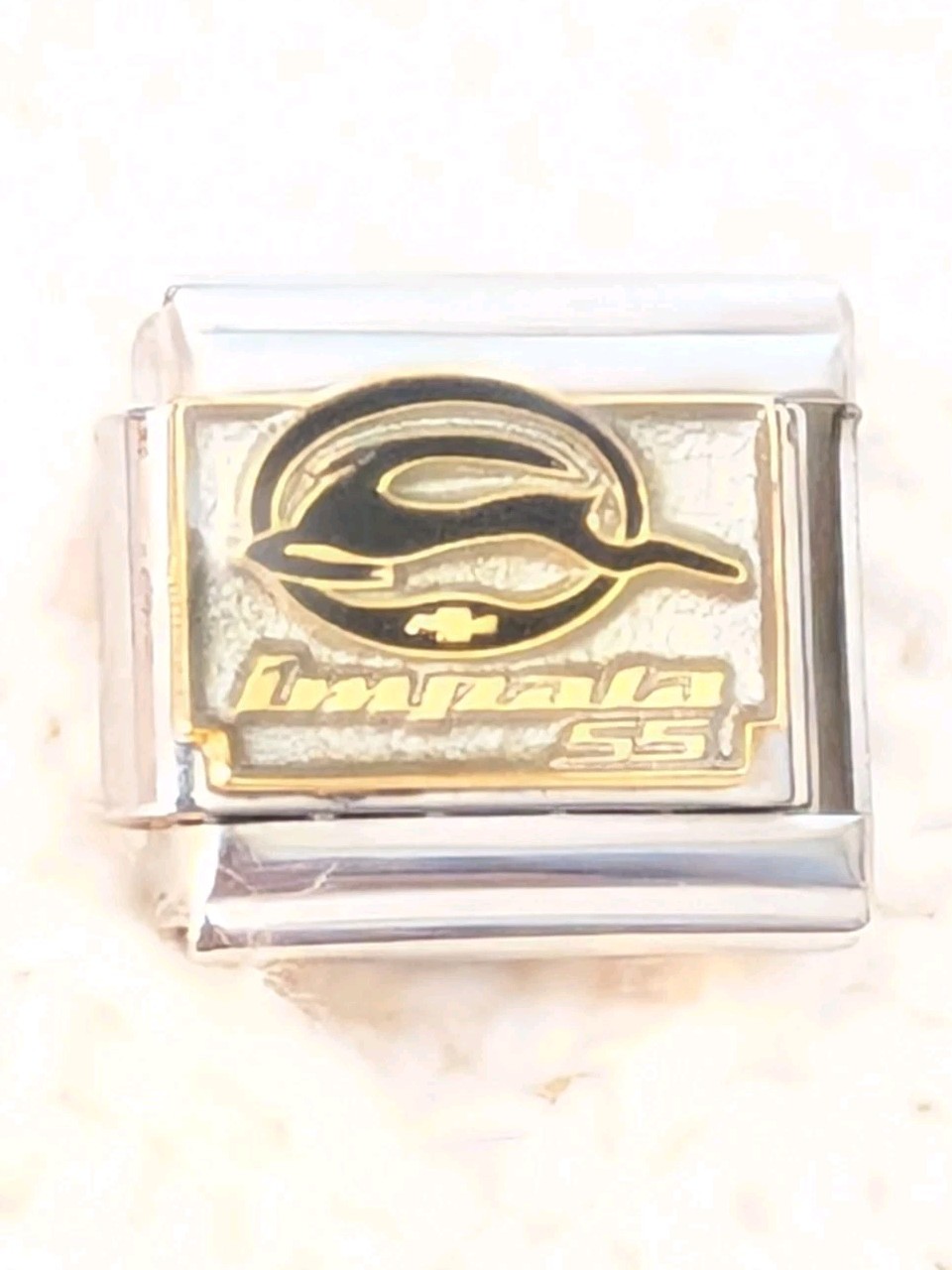 Authentic Casa D’ Oro Nascar Impala Car No. 55 Italian Charm 9mm Classic K181