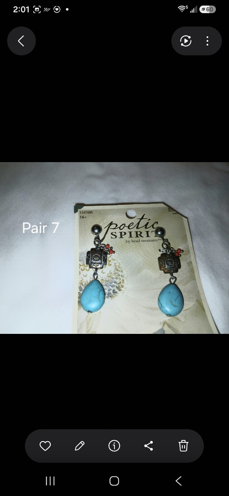 Choose One Pair of Earrings. Discount available