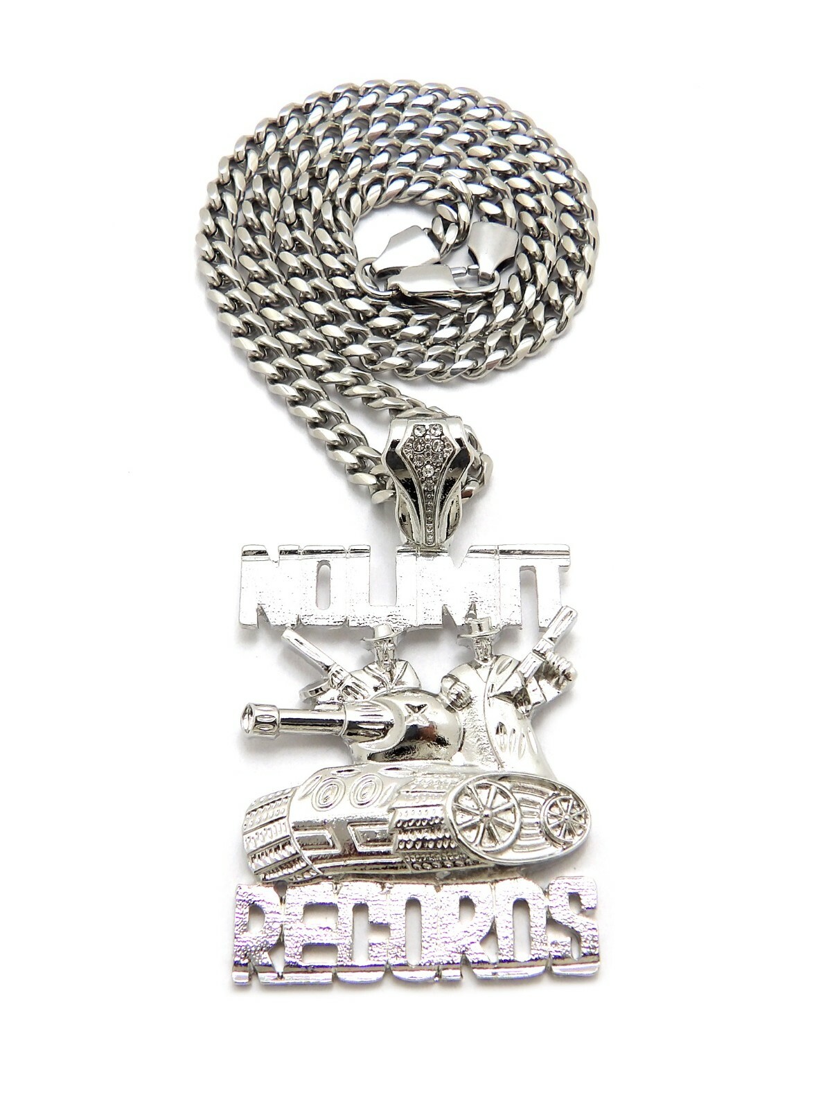 No Limit Record 5mm/18″,20″,24″,30″ Stainless Steel Cuban Chain Necklace SRC14