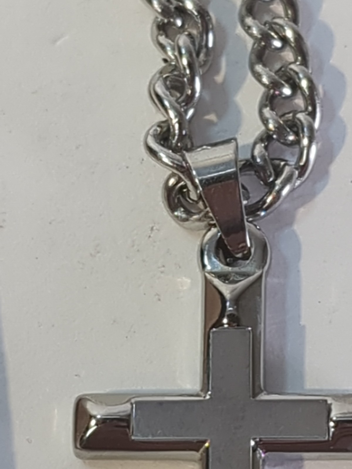 Stainless Steel Cross 20″ Necklace Plain See Pics