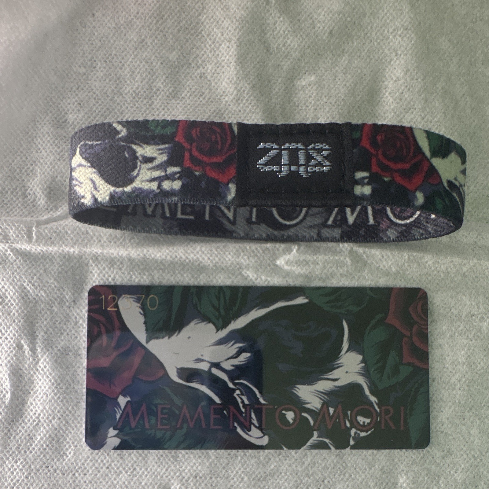 ZOX Multicolor Fabric Wristband “Memento Mori”