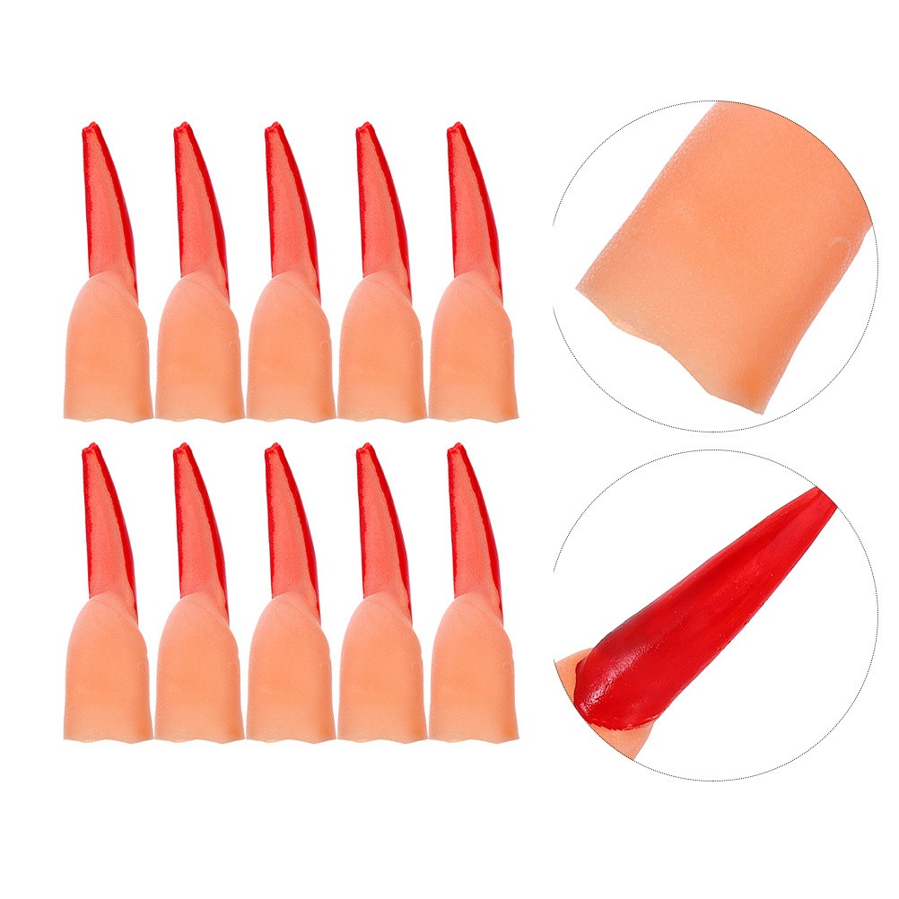 40 Pcs False Finger Witch Fingers Cosplay Accessories Fake Cover