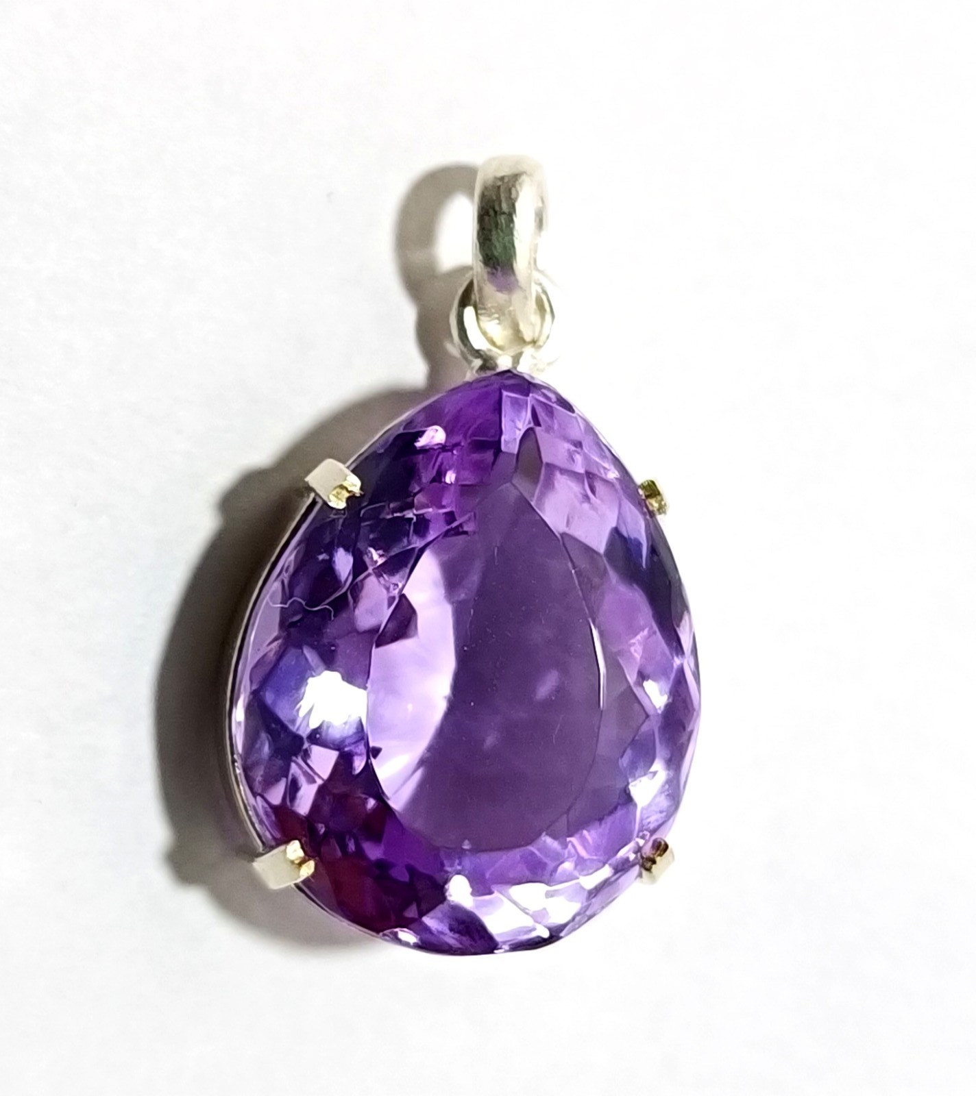 Certified Natural 66.05 Ct Brazilian Purple Pear Topaz Pendant Loose Gemstone