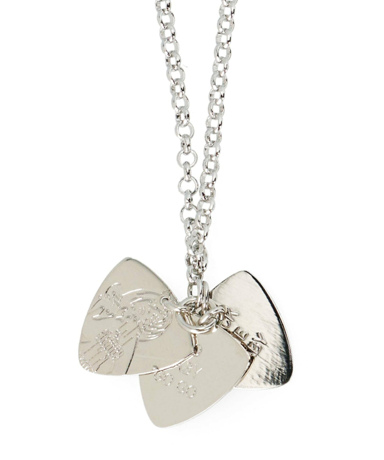 HYSTERIC GLAMOUR Woman on Skull Guitar Pick Necklace Pendant Jewelry – New Japan
